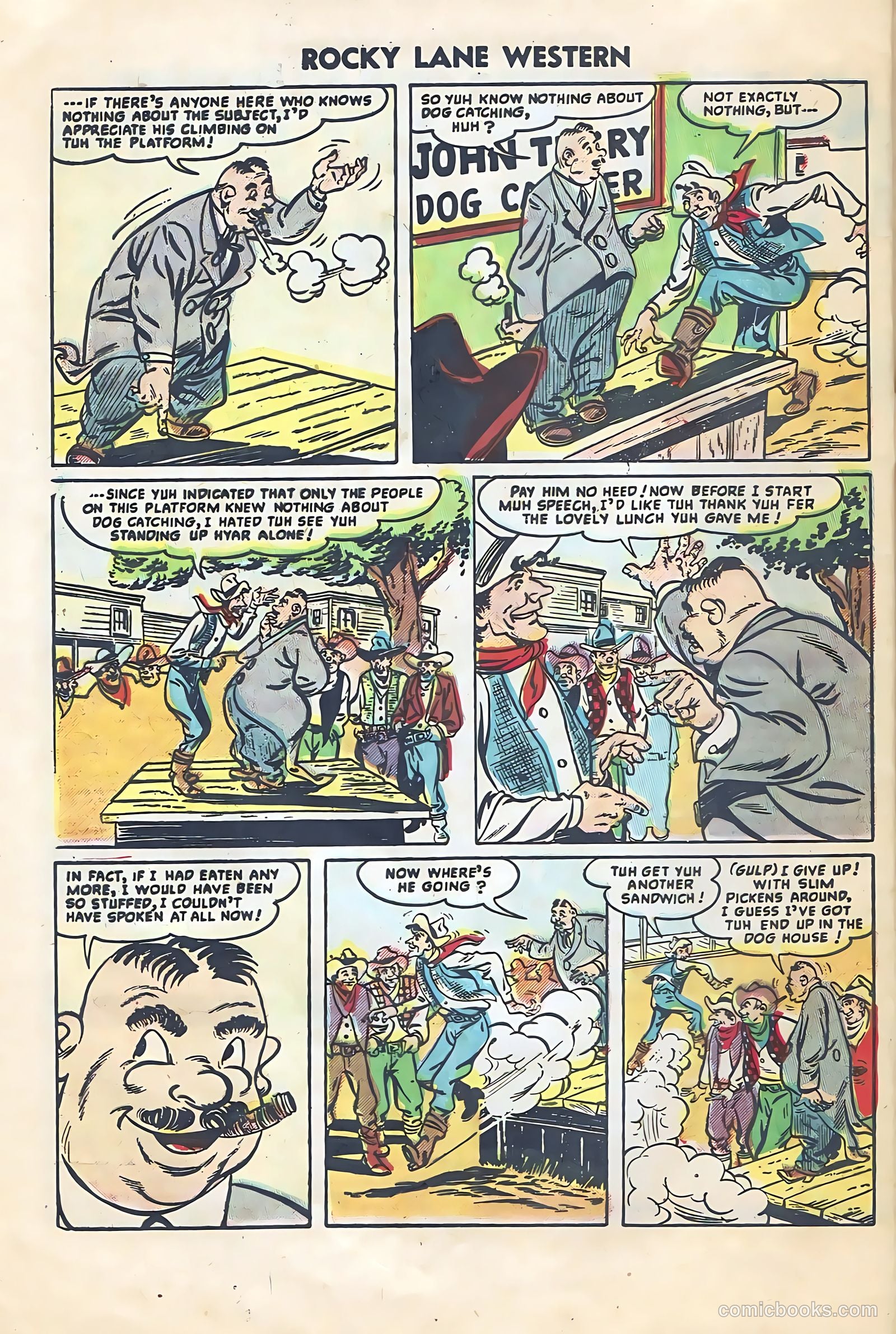 Rocky Lane Western #64 (1954) — page 32 of 36