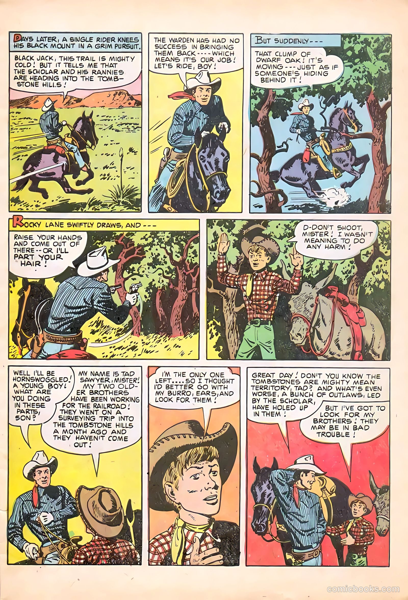Rocky Lane Western #65 (1951) — page 5 of 36