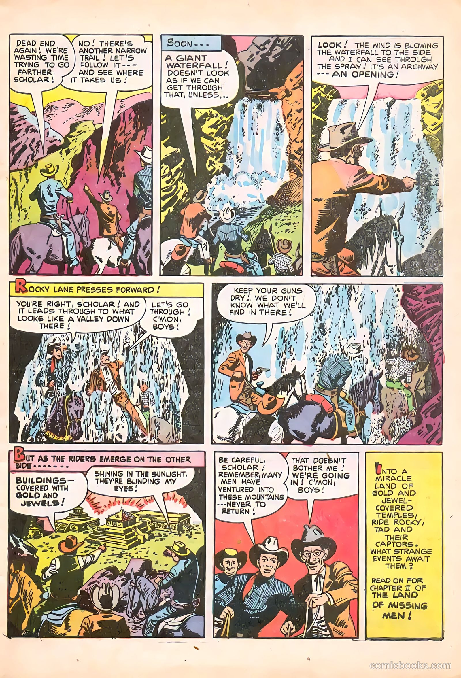 Rocky Lane Western #65 (1951) — page 9 of 36