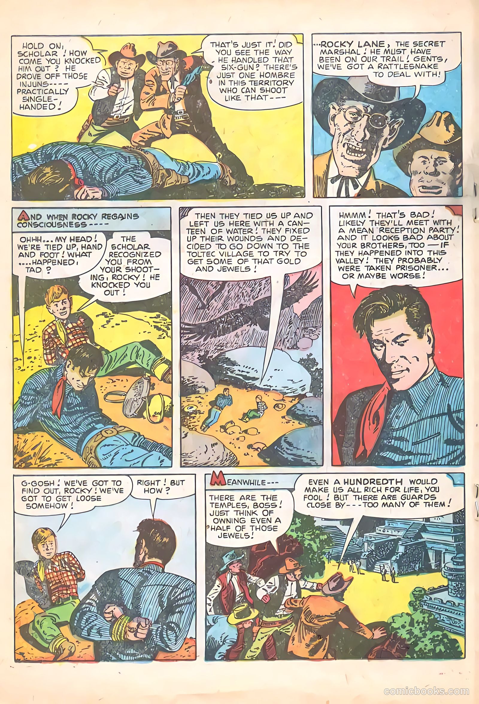 Rocky Lane Western #65 (1951) — page 18 of 36