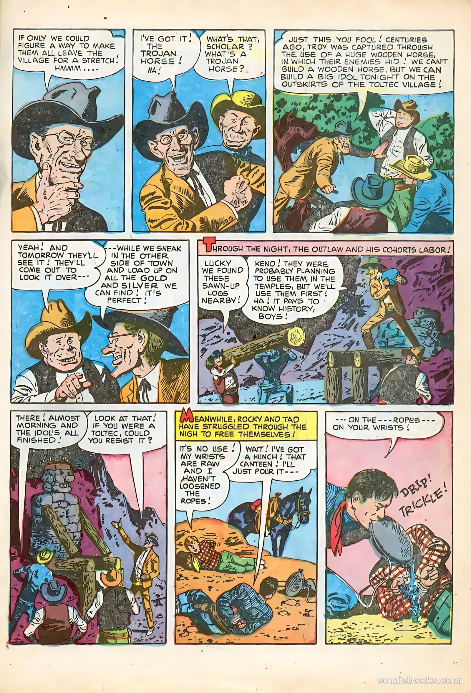 Rocky Lane Western #65 (1951) — page 19 of 36