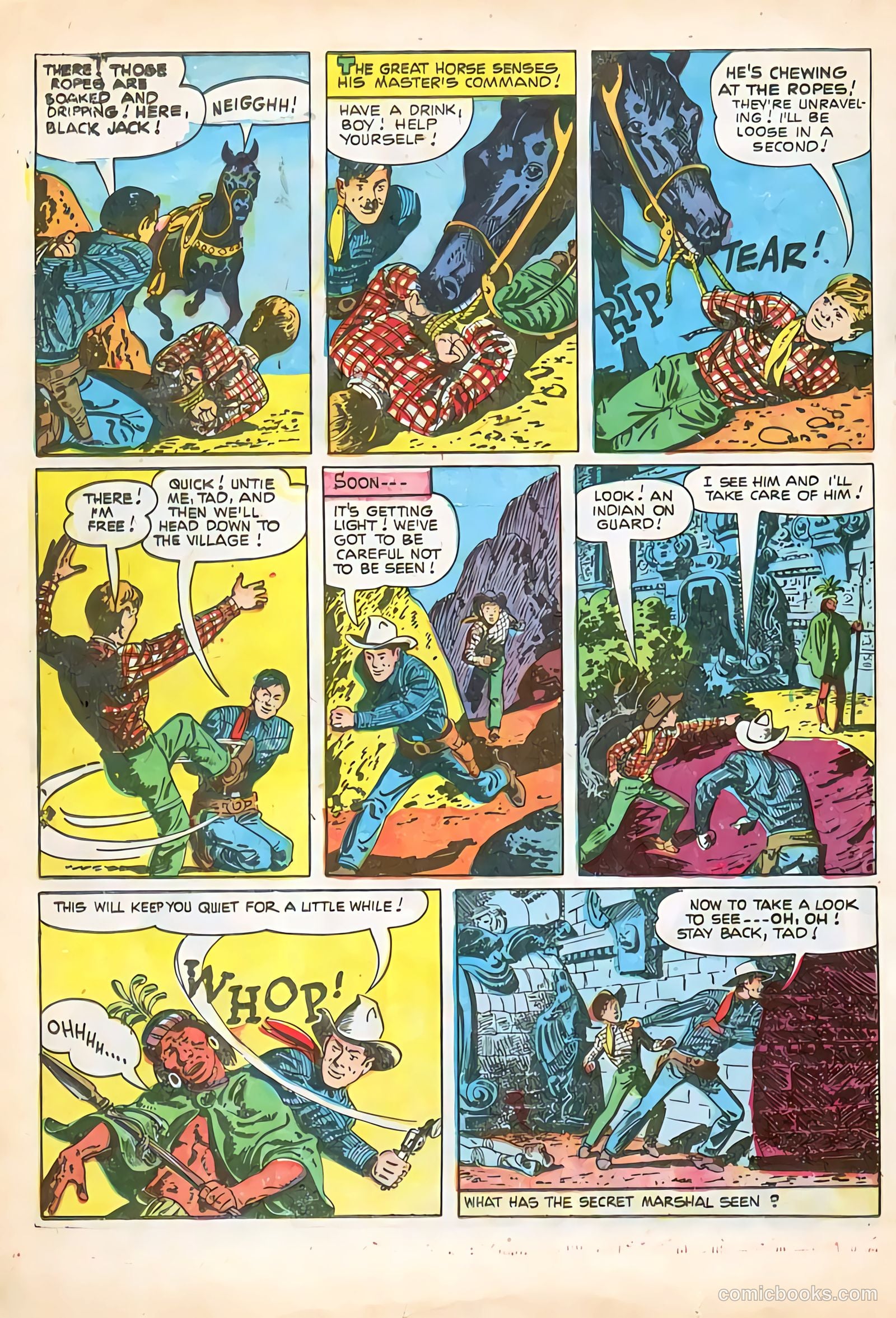 Rocky Lane Western #65 (1951) — page 20 of 36