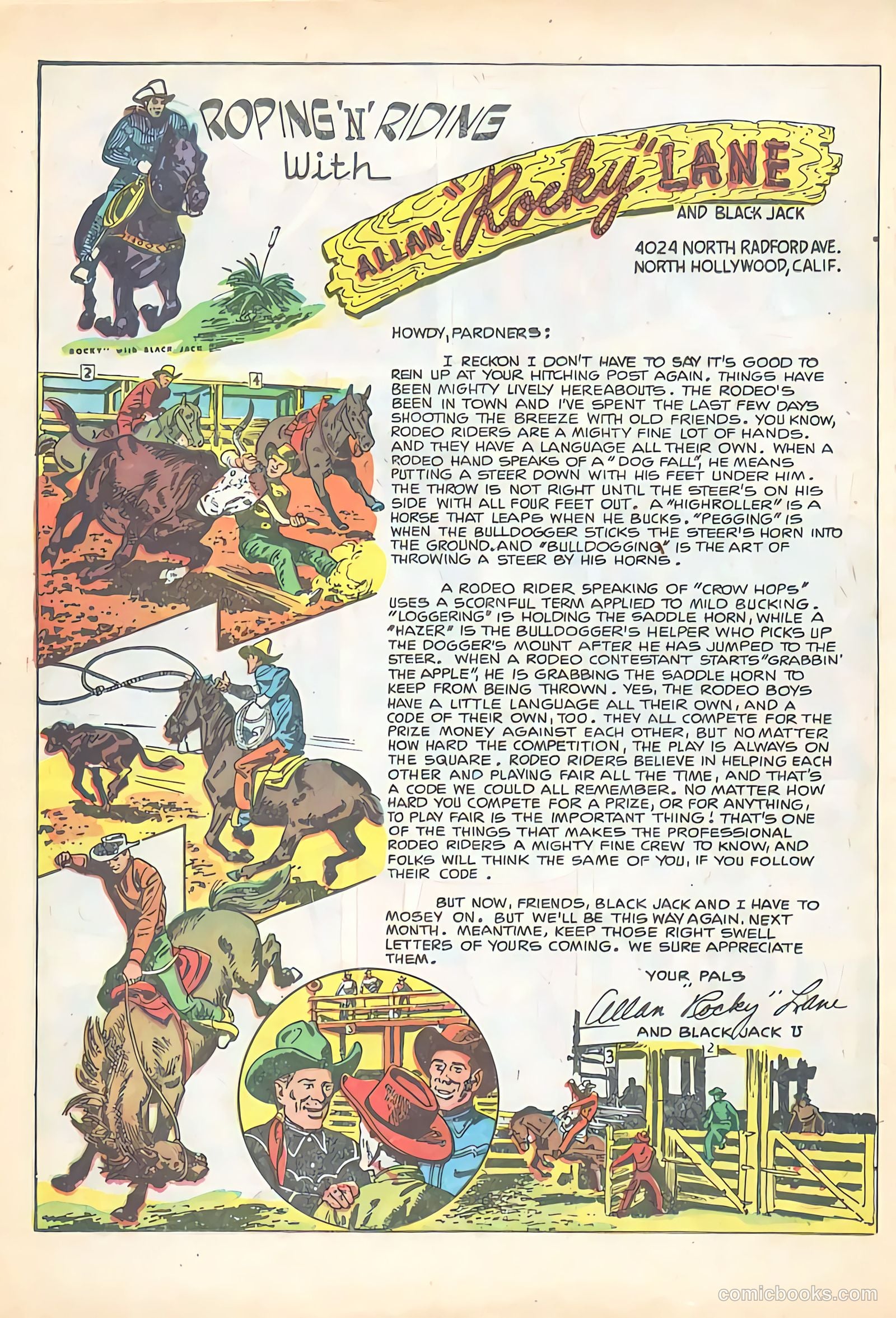 Rocky Lane Western #65 (1951) — page 22 of 36