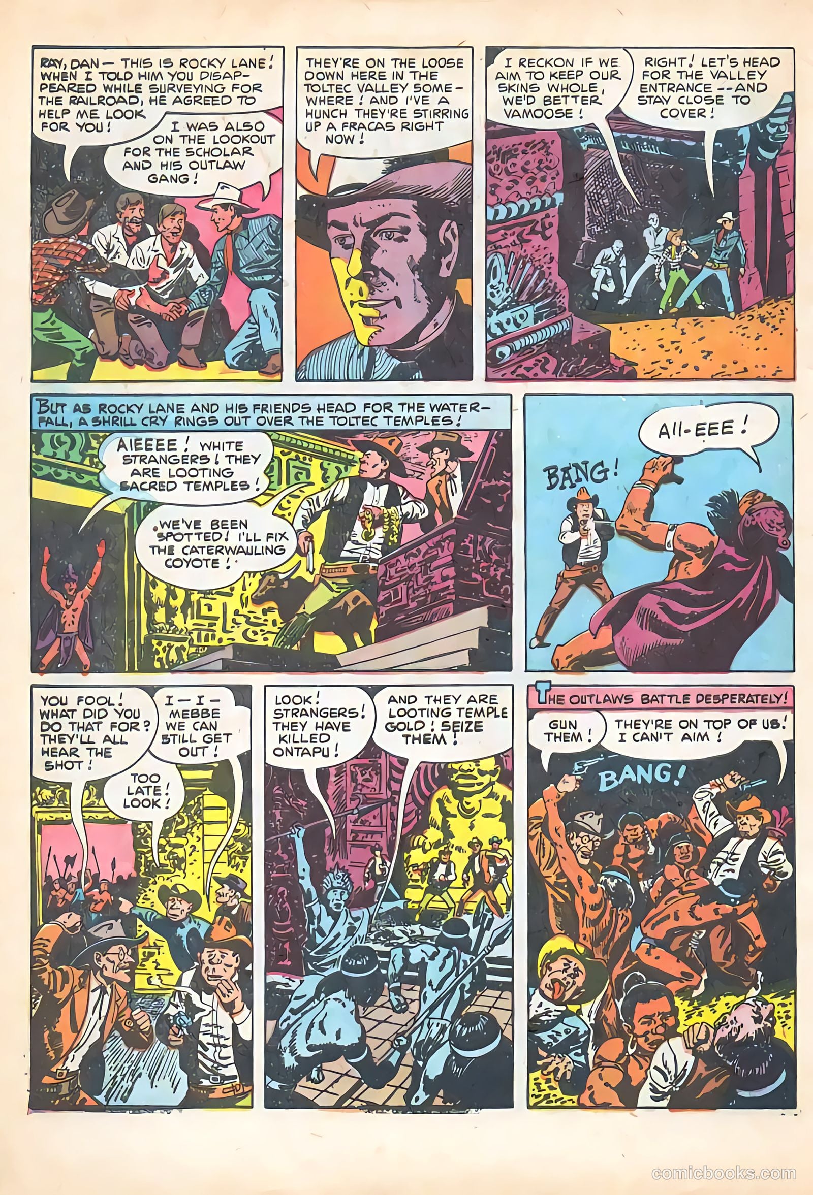 Rocky Lane Western #65 (1951) — page 28 of 36