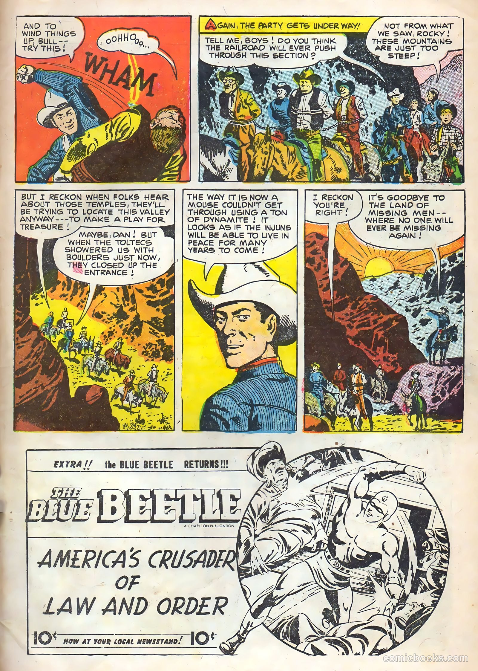 Rocky Lane Western #65 (1951) — page 33 of 36