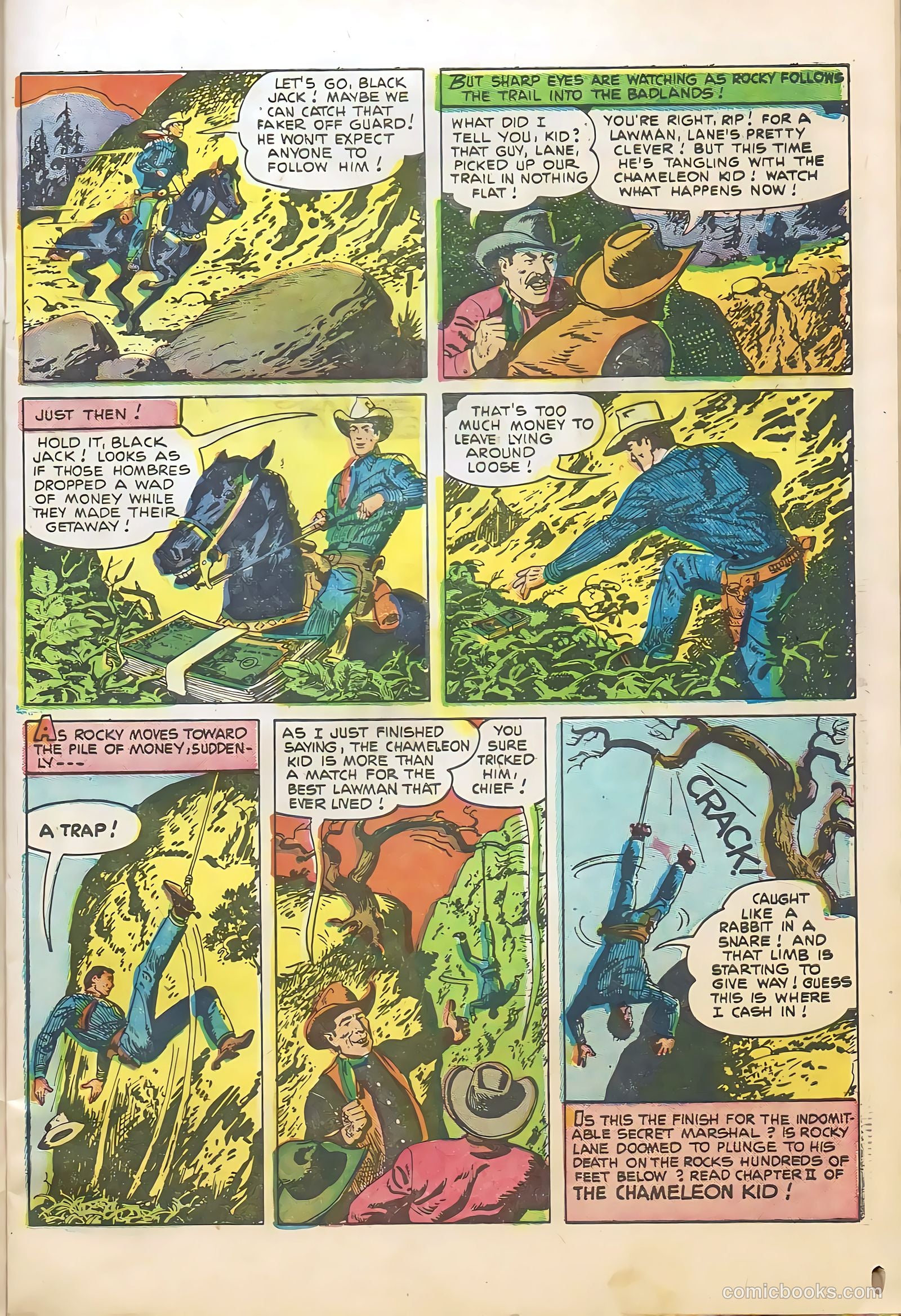 Rocky Lane Western #66 (1955) — page 9 of 36