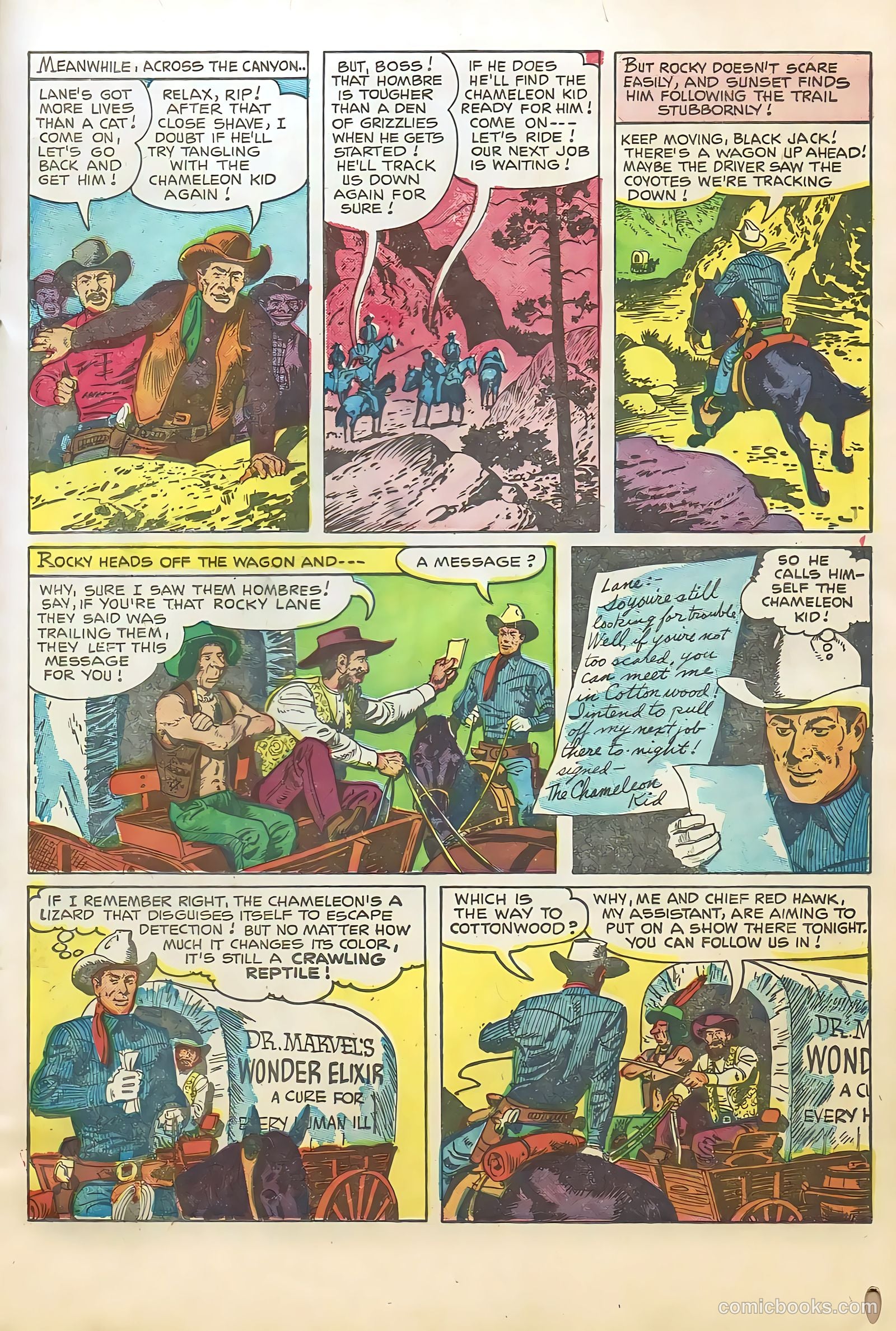 Rocky Lane Western #66 (1955) — page 17 of 36