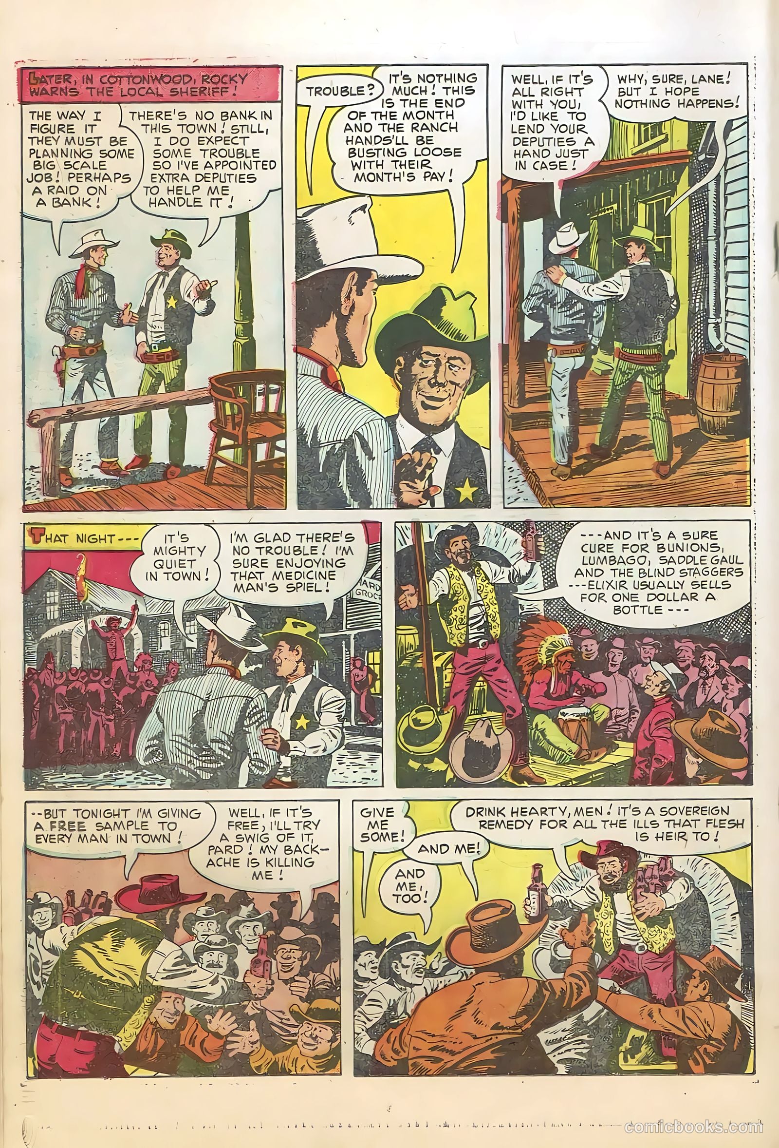 Rocky Lane Western #66 (1955) — page 18 of 36