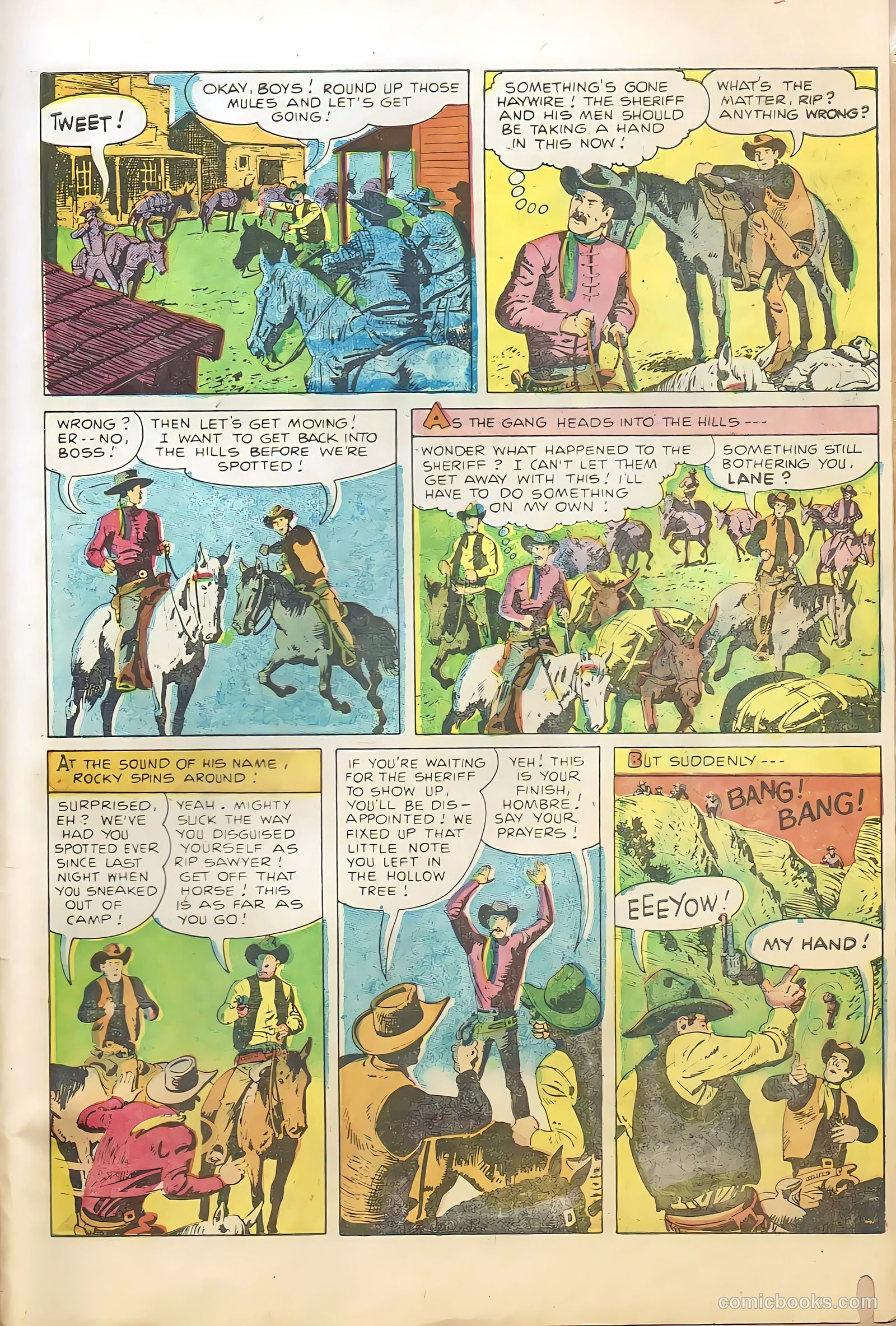 Rocky Lane Western #66 (1955) — page 31 of 36