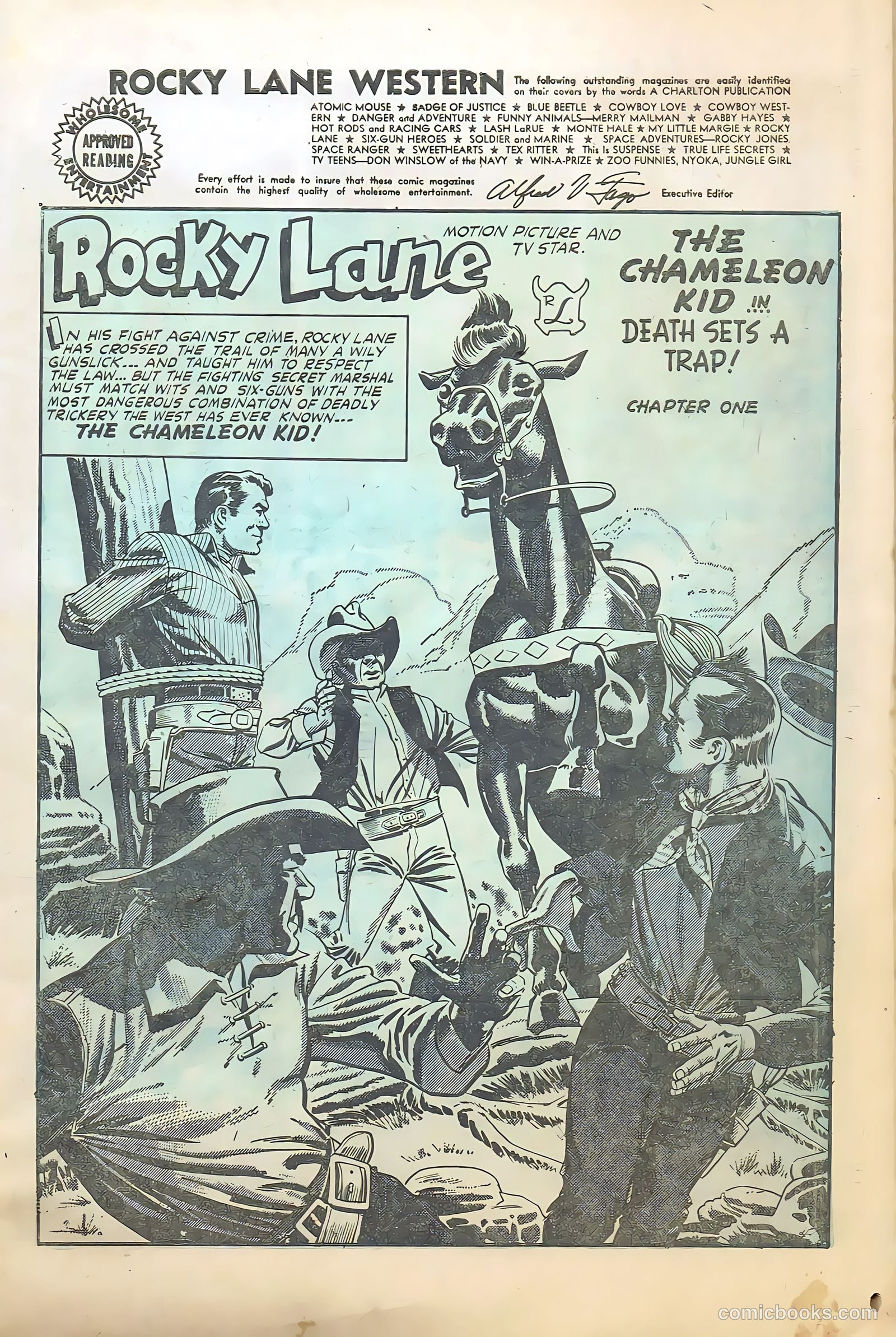 Rocky Lane Western #66 (1955) — page 3 of 36