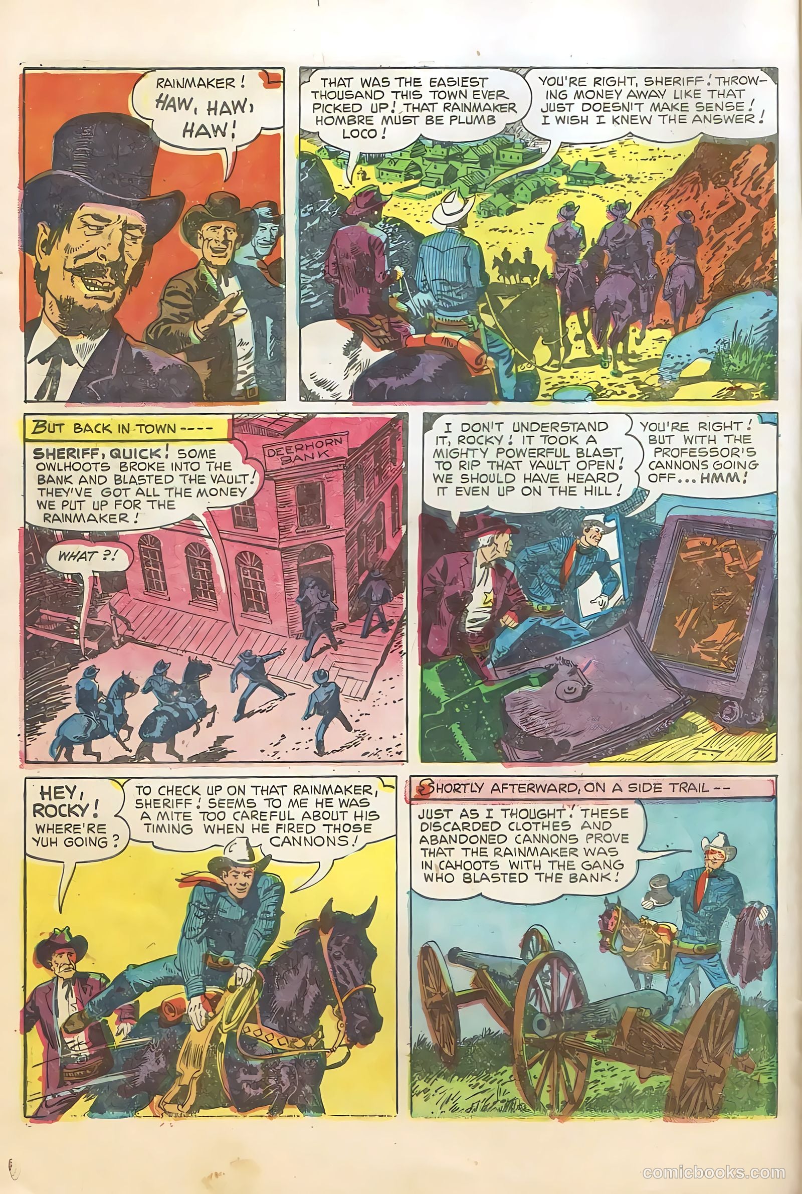Rocky Lane Western #66 (1955) — page 8 of 36