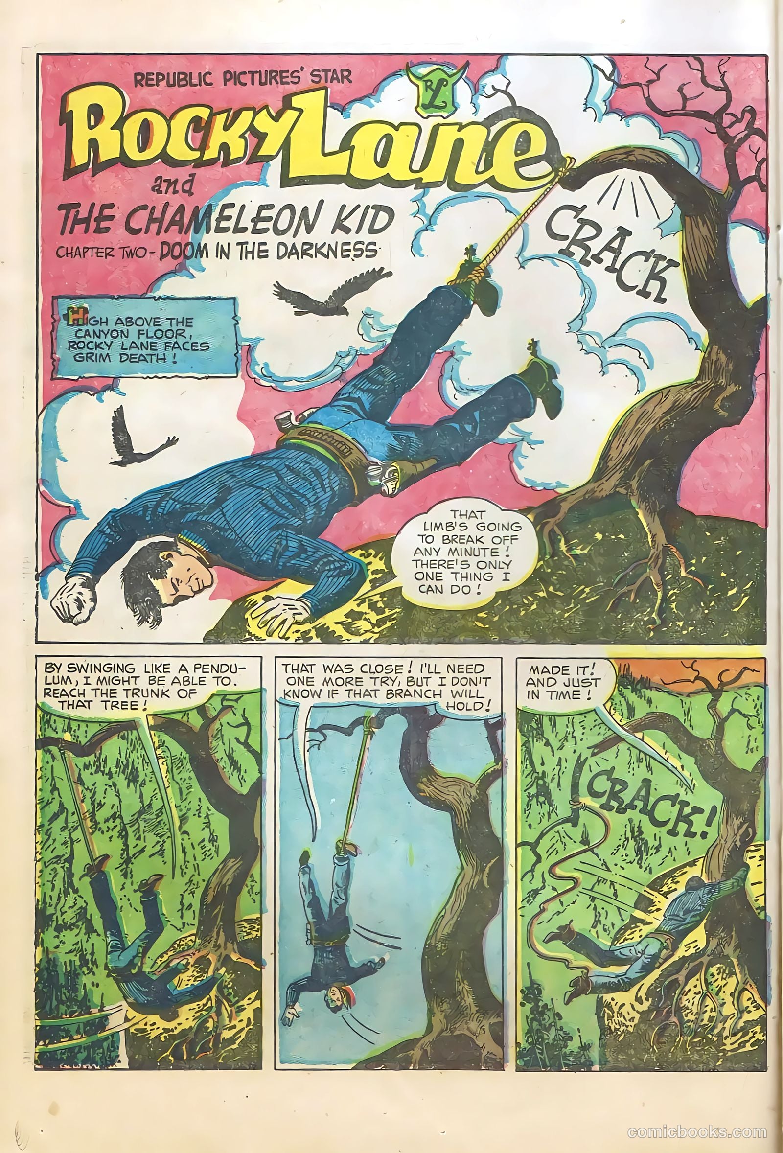 Rocky Lane Western #66 (1955) — page 16 of 36