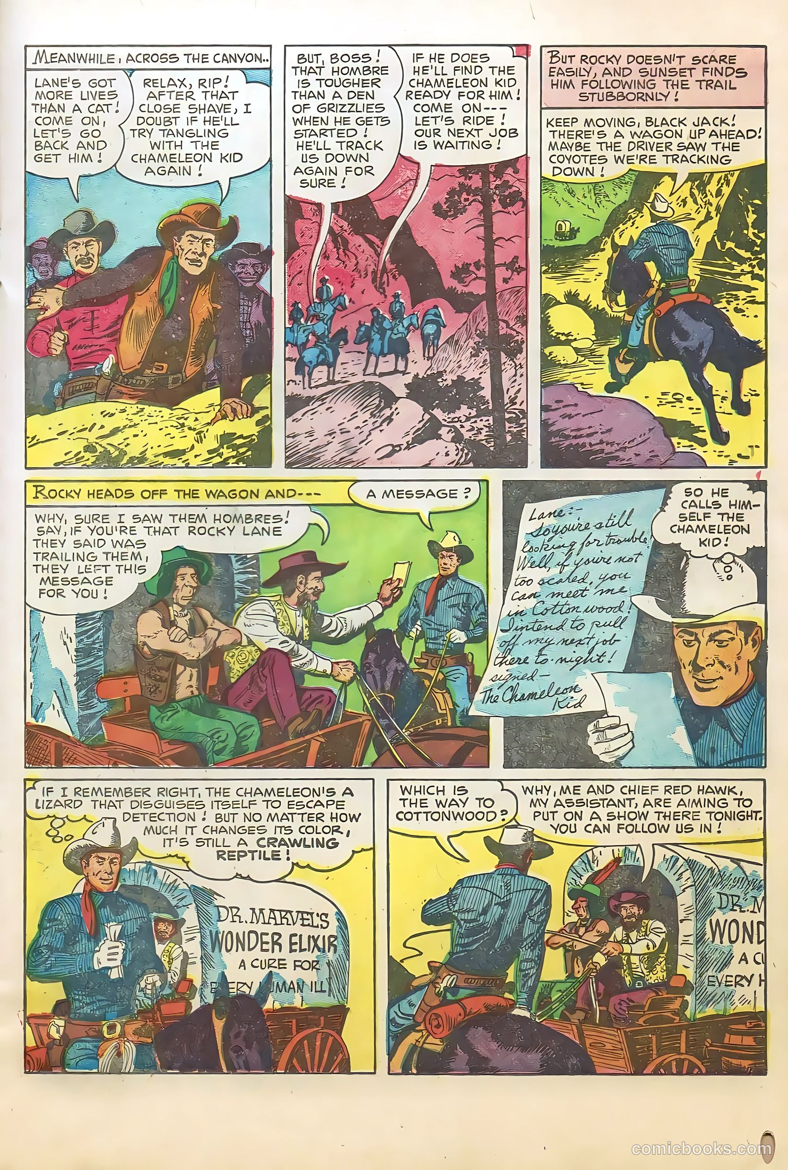Rocky Lane Western #66 (1955) — page 17 of 36