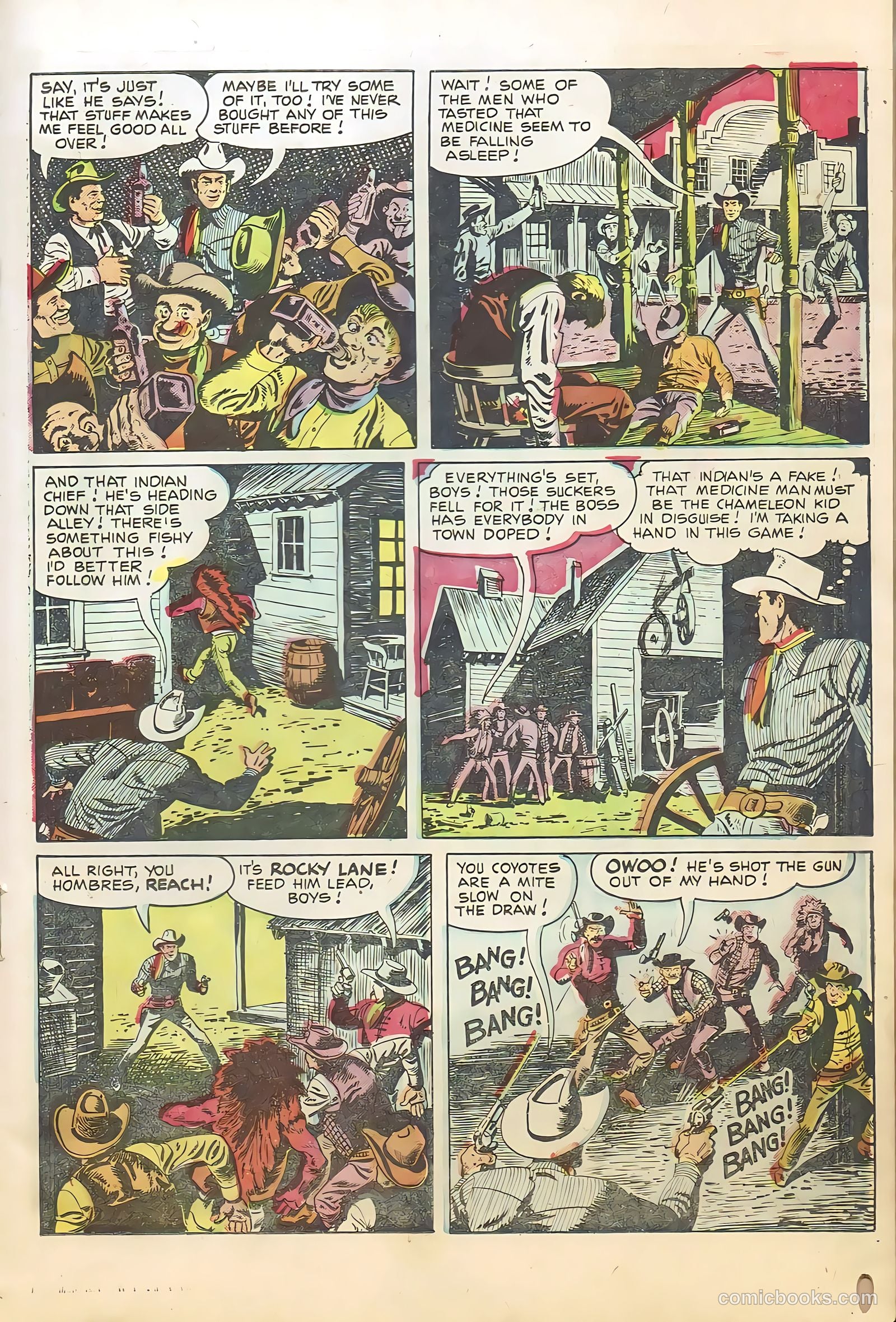Rocky Lane Western #66 (1955) — page 19 of 36