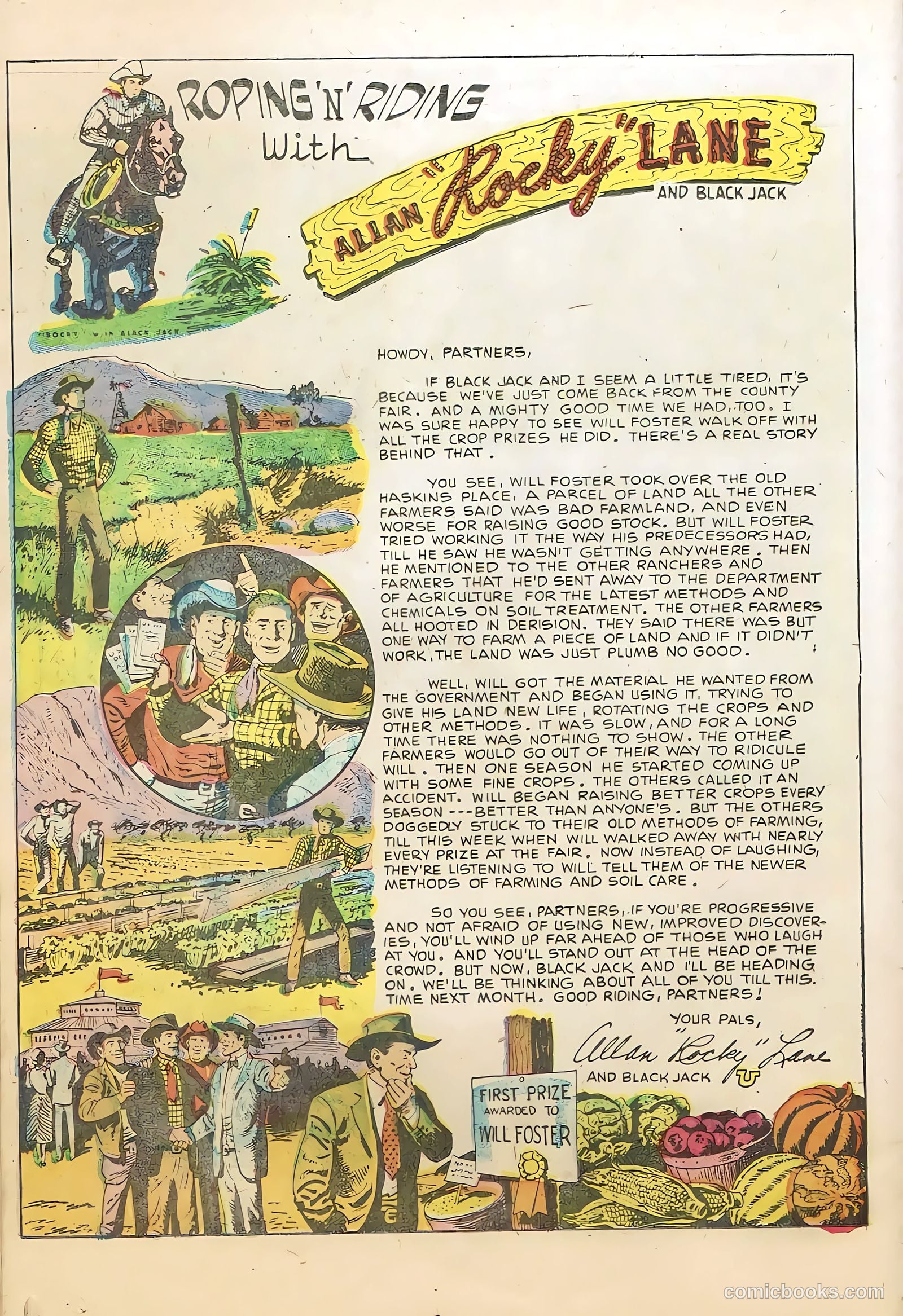 Rocky Lane Western #66 (1955) — page 22 of 36