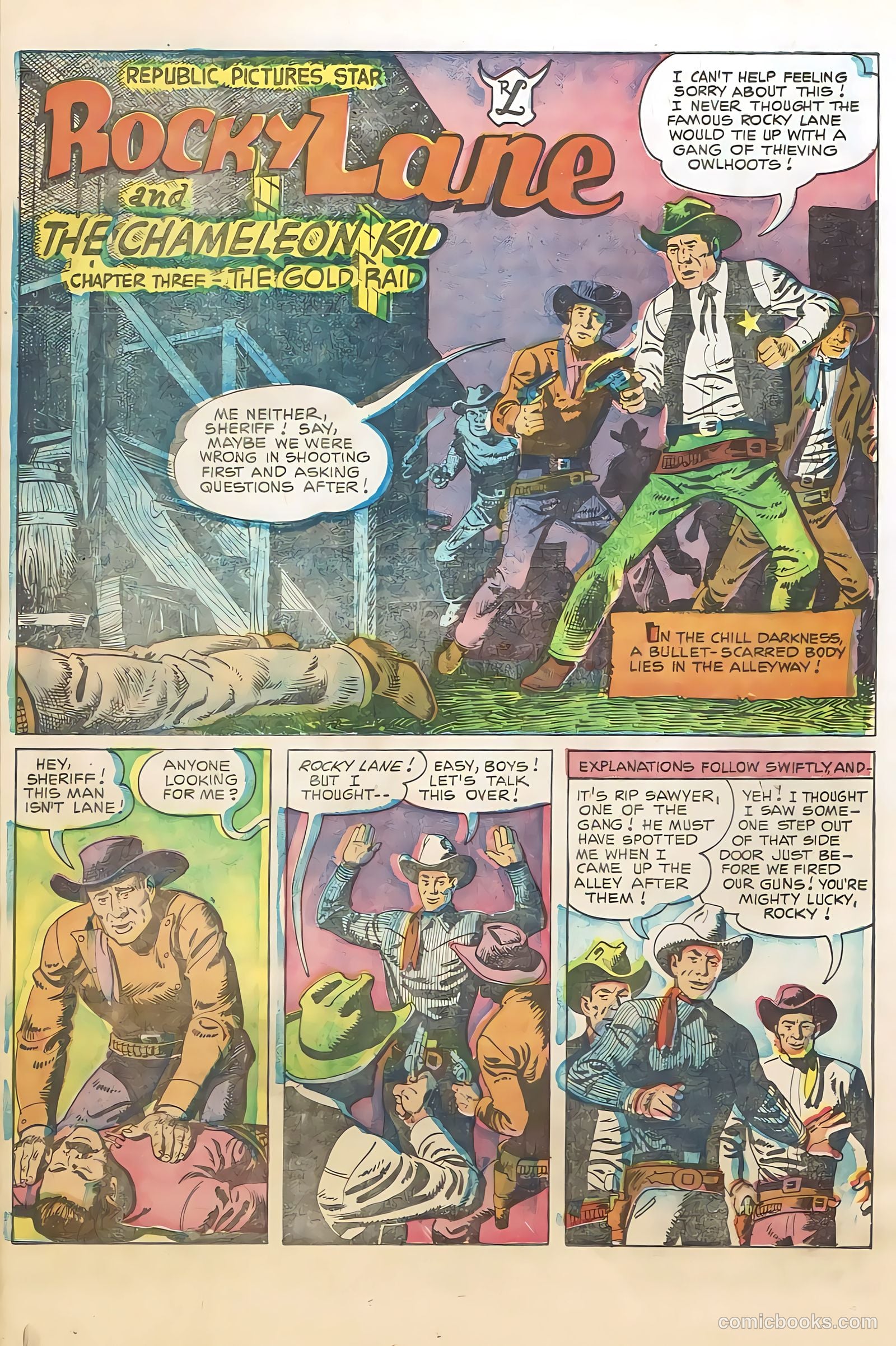 Rocky Lane Western #66 (1955) — page 26 of 36