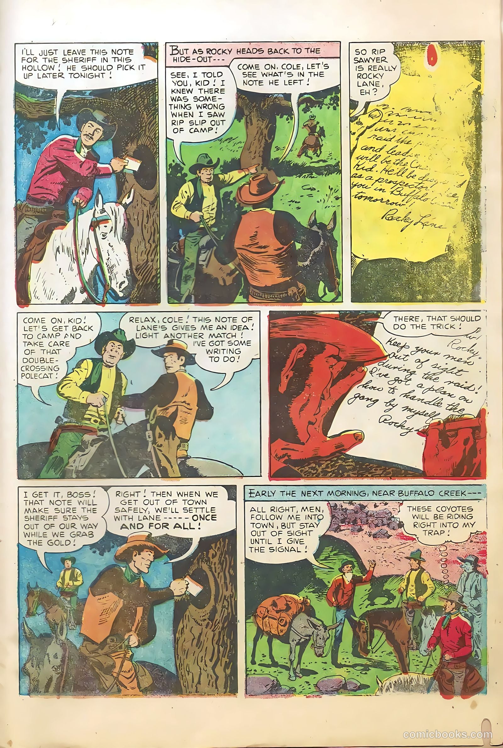 Rocky Lane Western #66 (1955) — page 29 of 36