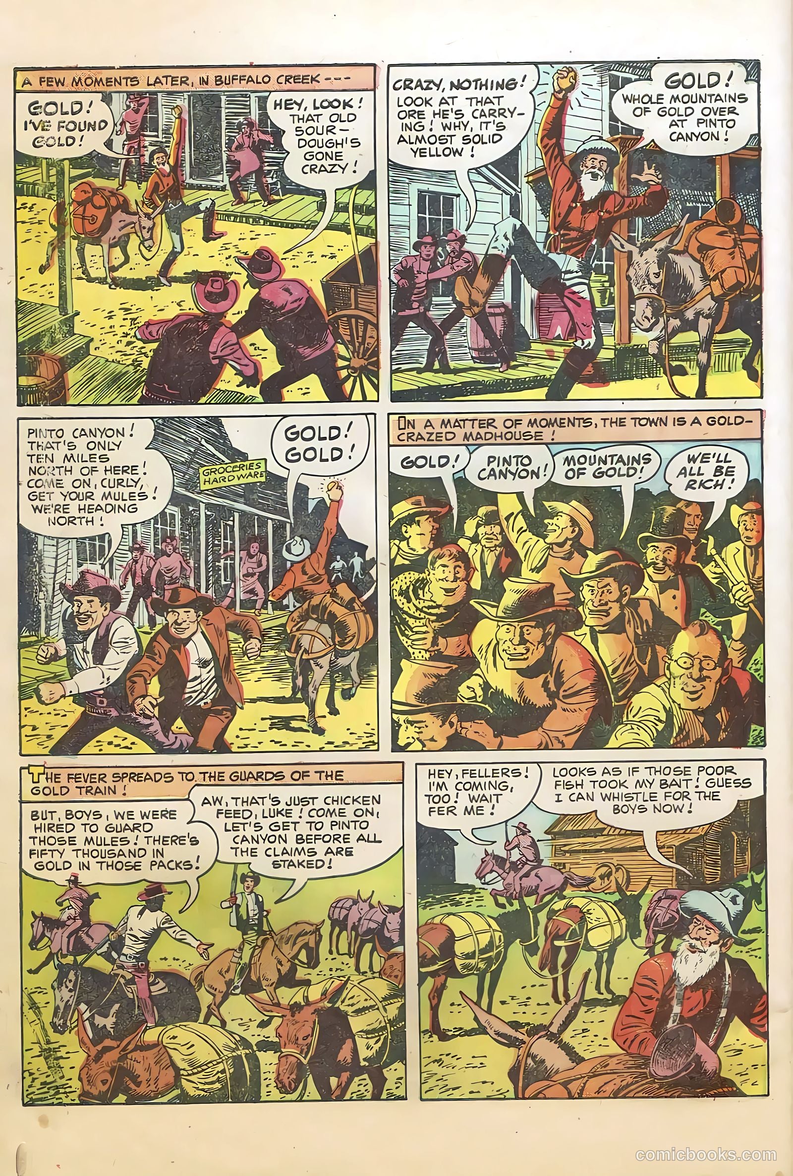 Rocky Lane Western #66 (1955) — page 30 of 36