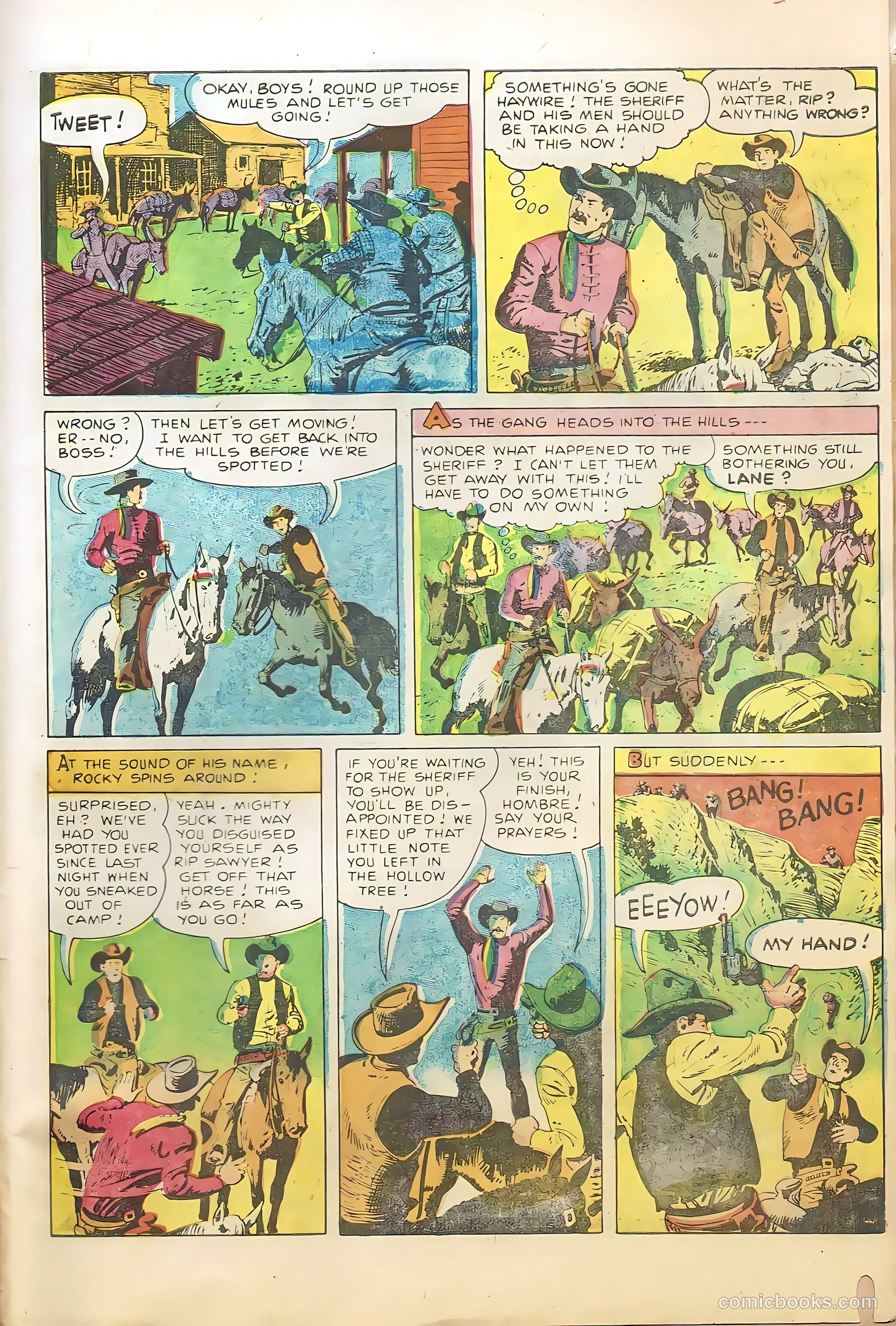 Rocky Lane Western #66 (1955) — page 31 of 36