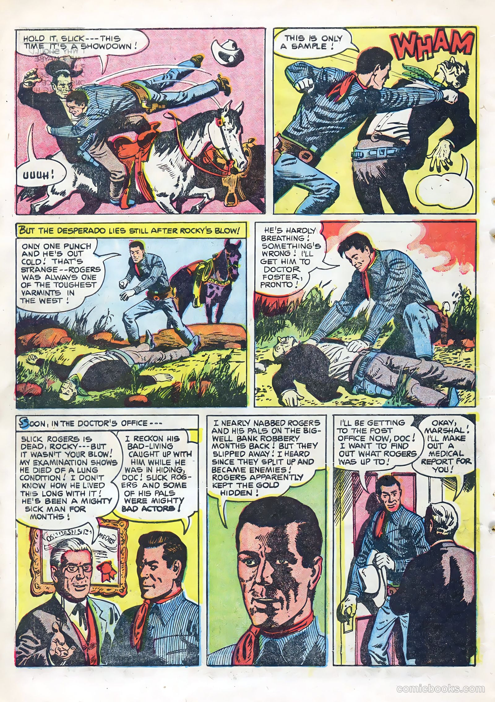 Rocky Lane Western #67 (1955) — page 6 of 36