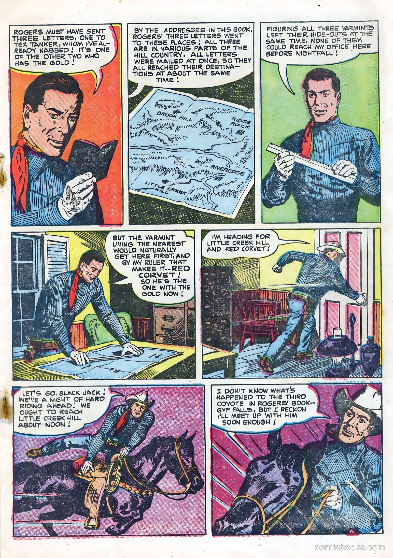 Rocky Lane Western #67 (1955) — page 17 of 36