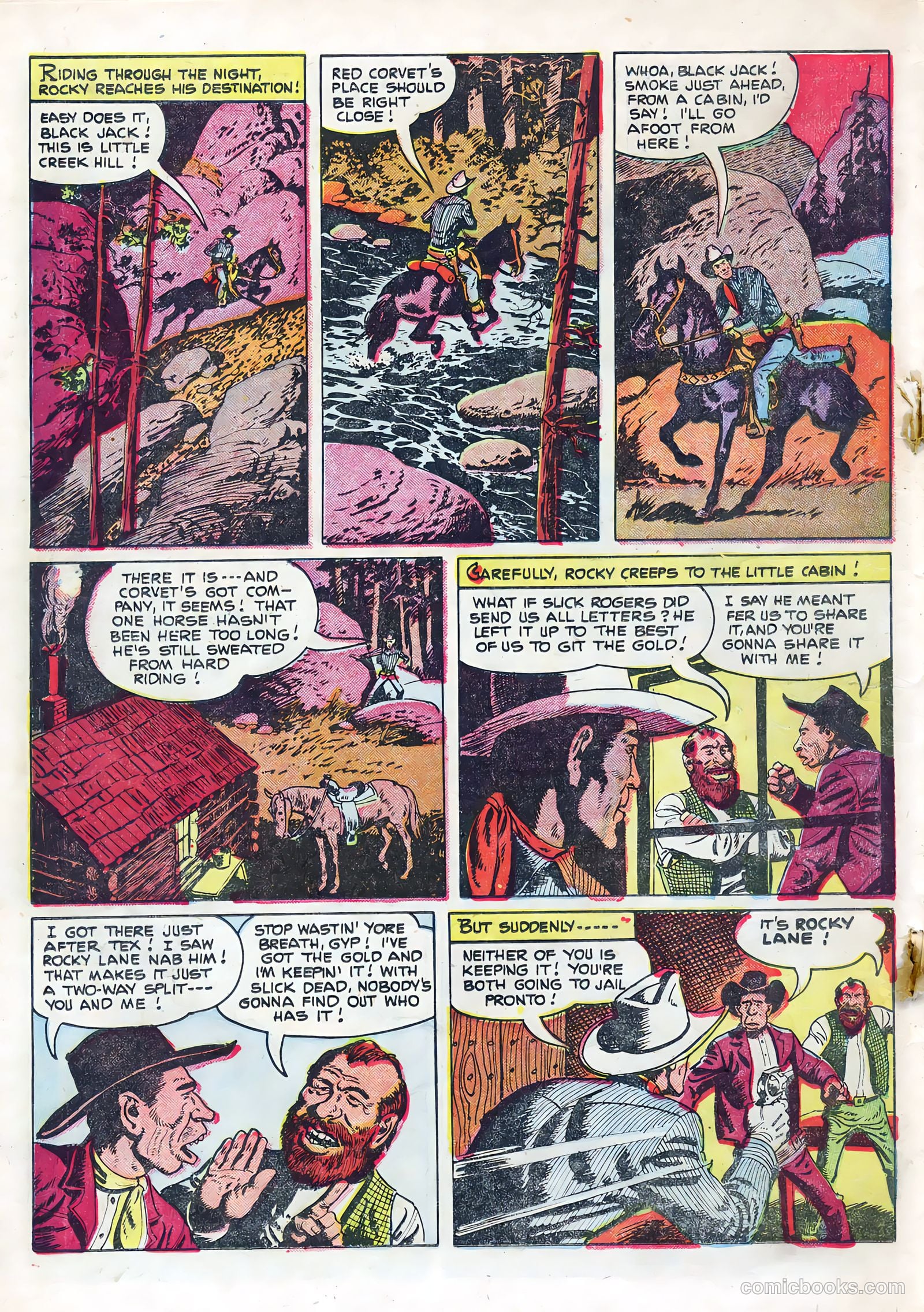 Rocky Lane Western #67 (1955) — page 18 of 36