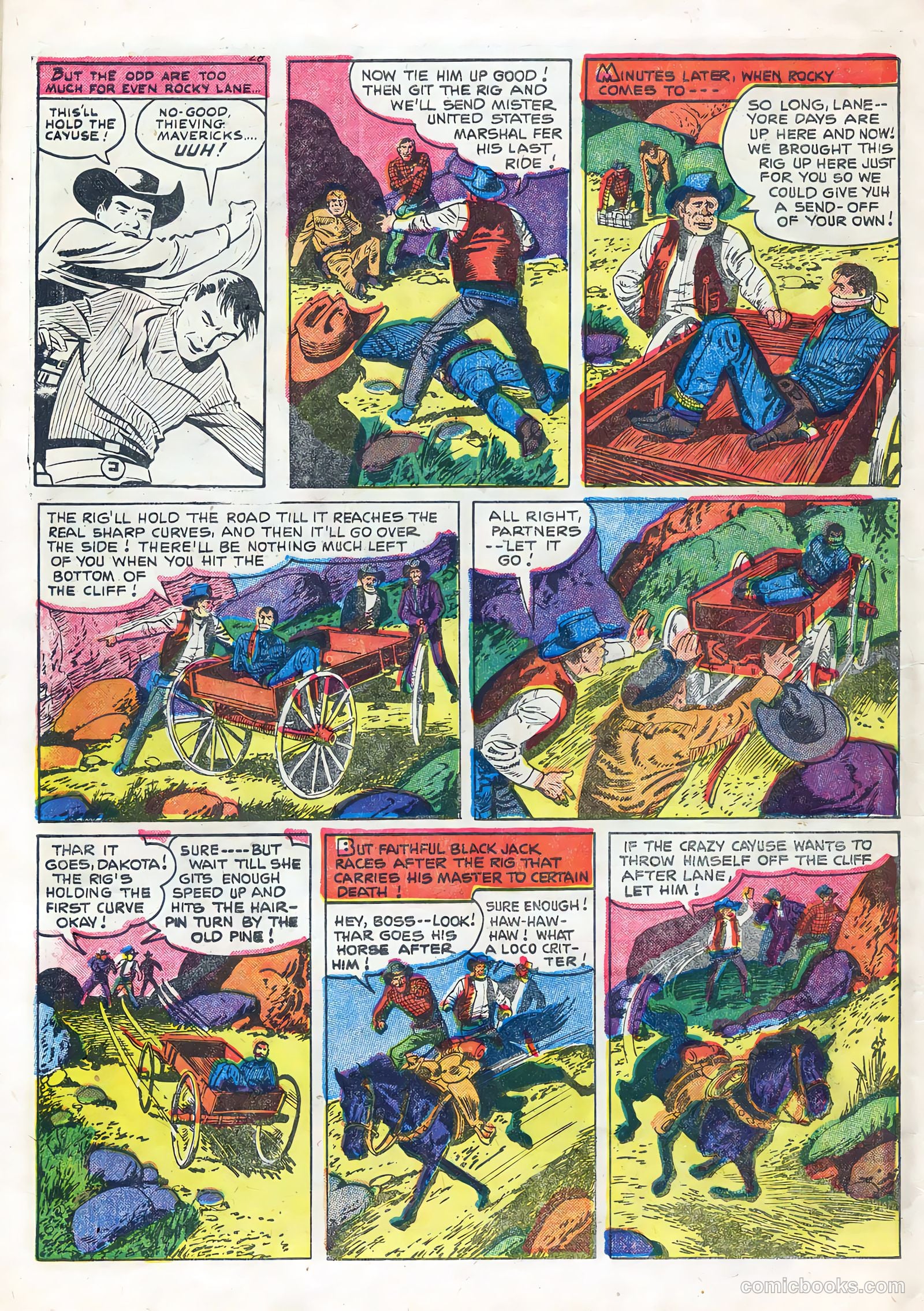 Rocky Lane Western #67 (1955) — page 30 of 36