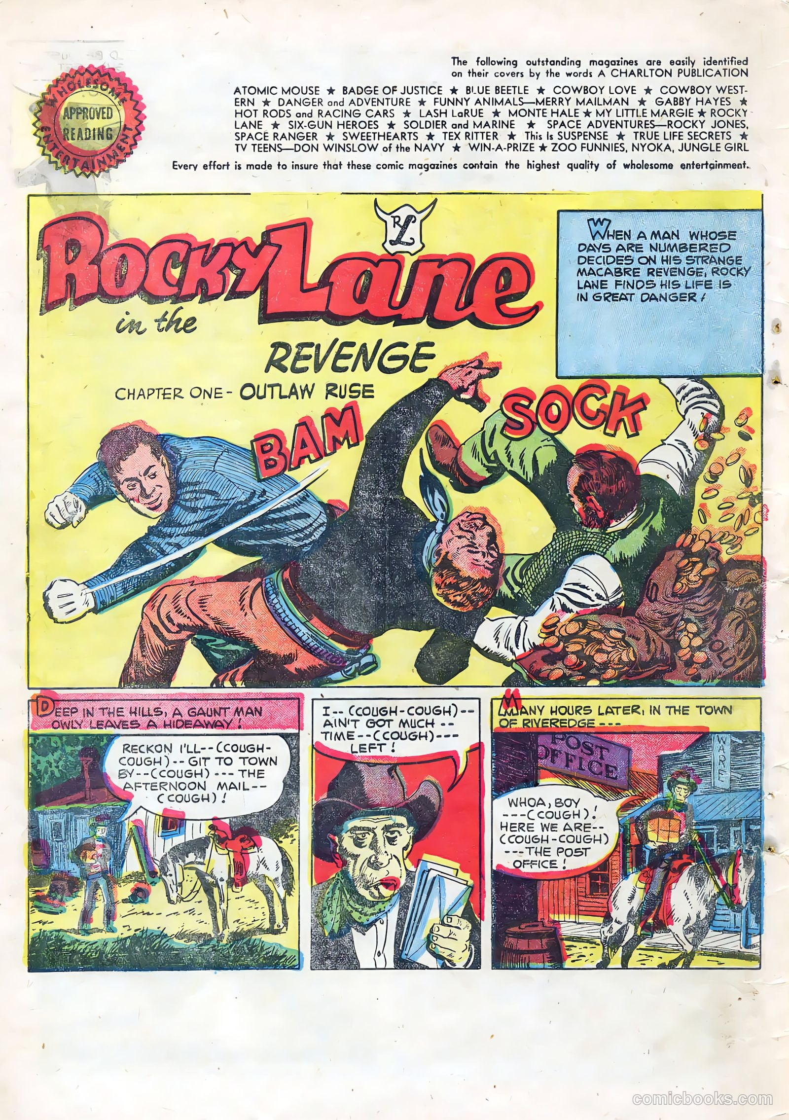 Rocky Lane Western #67 (1955) — page 4 of 36