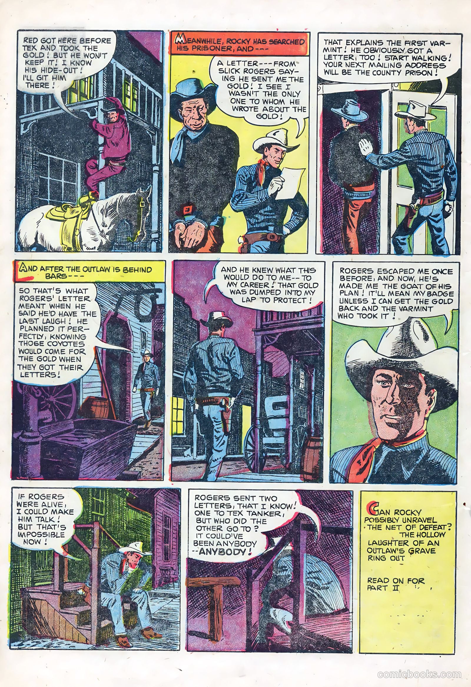 Rocky Lane Western #67 (1955) — page 10 of 36