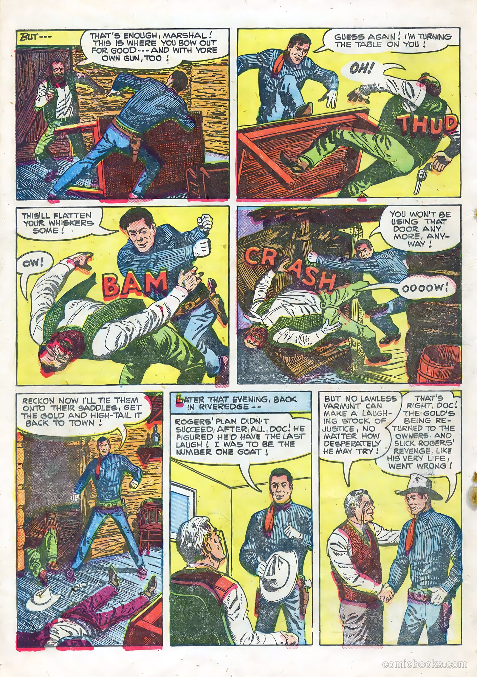 Rocky Lane Western #67 (1955) — page 20 of 36