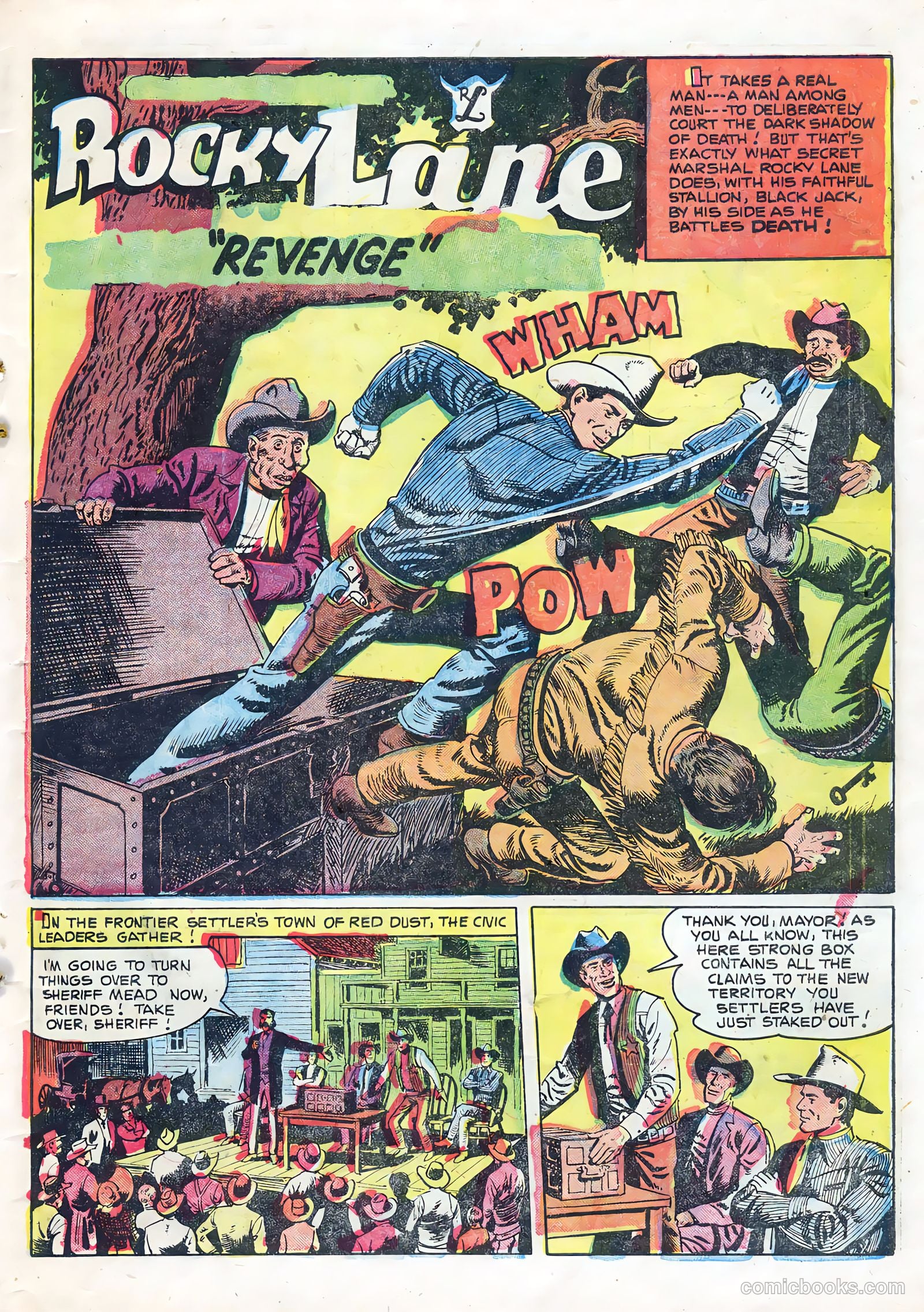 Rocky Lane Western #67 (1955) — page 27 of 36