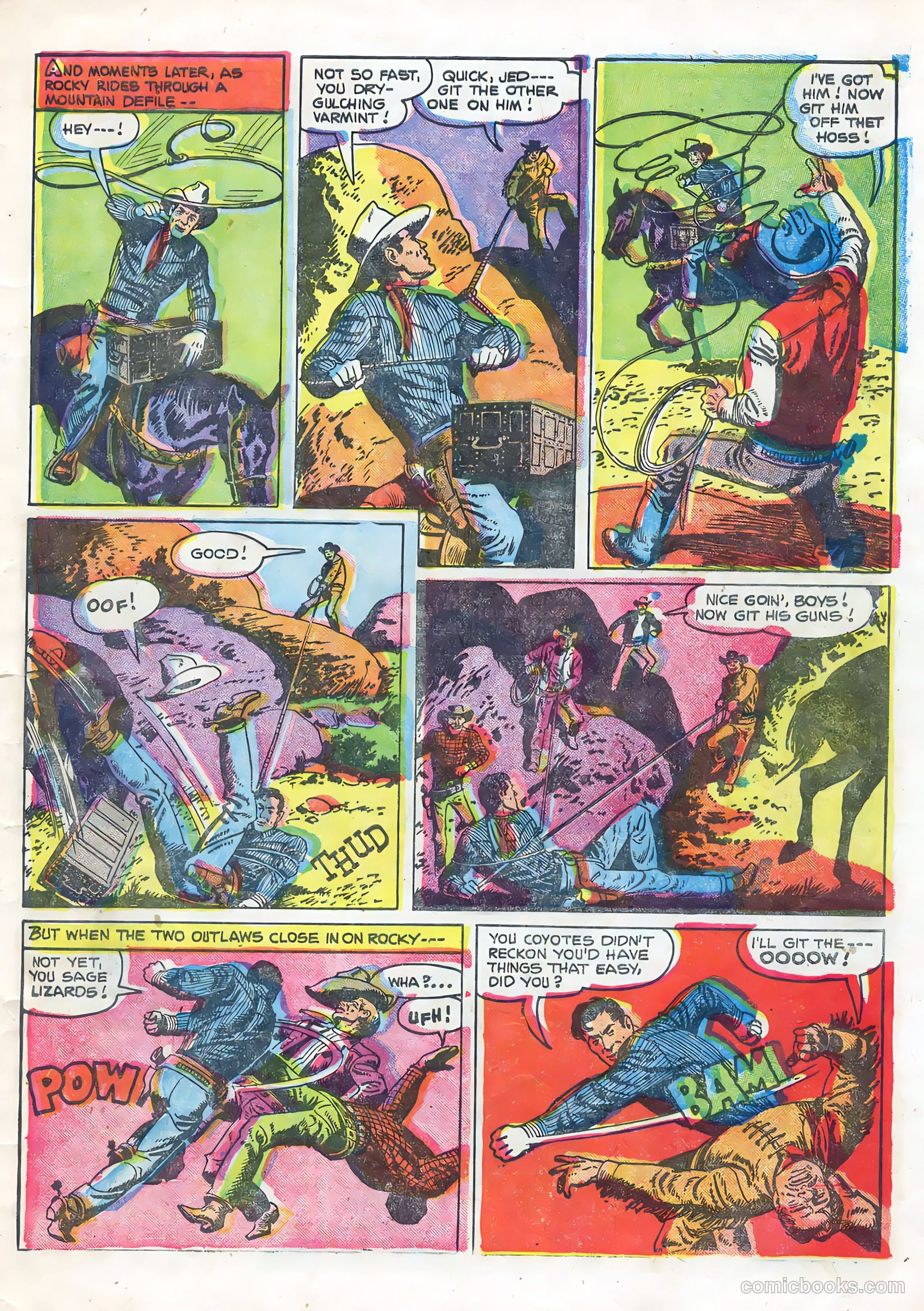 Rocky Lane Western #67 (1955) — page 29 of 36
