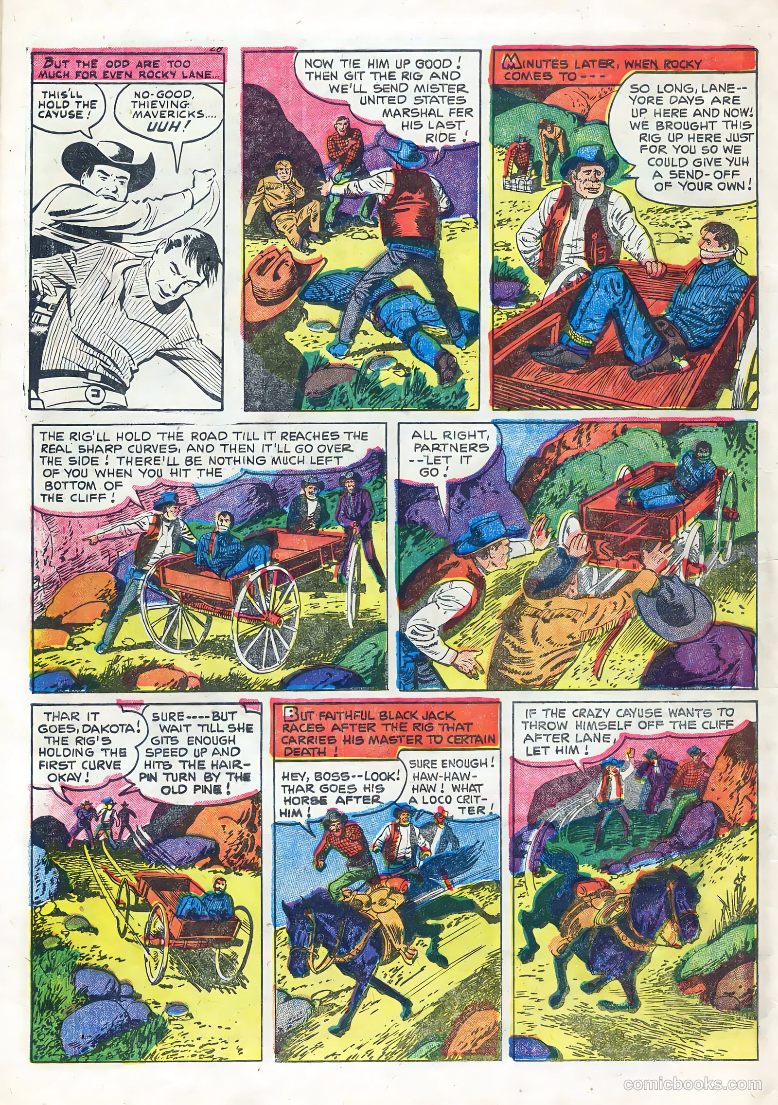 Rocky Lane Western #67 (1955) — page 30 of 36