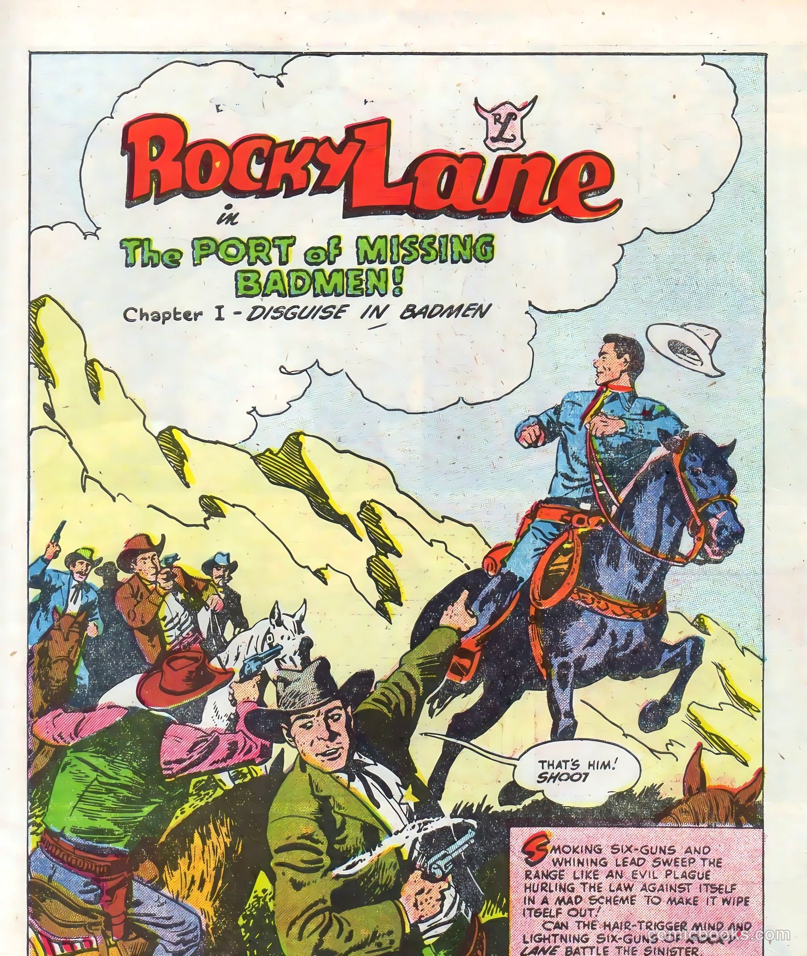 Rocky Lane Western #68 (1955) — page 3 of 36