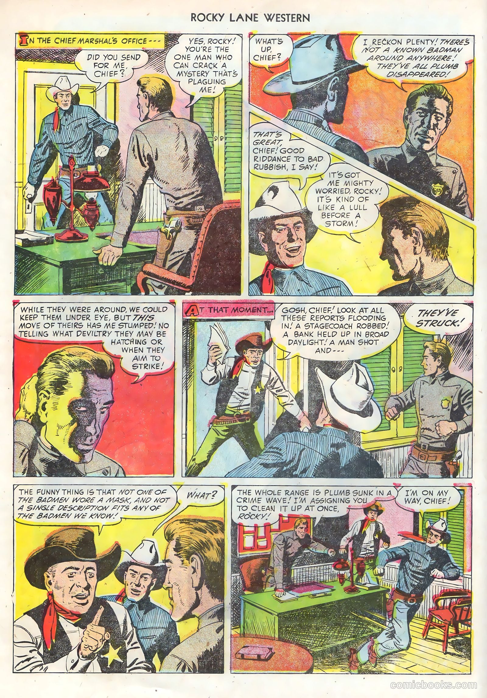 Rocky Lane Western #68 (1955) — page 4 of 36