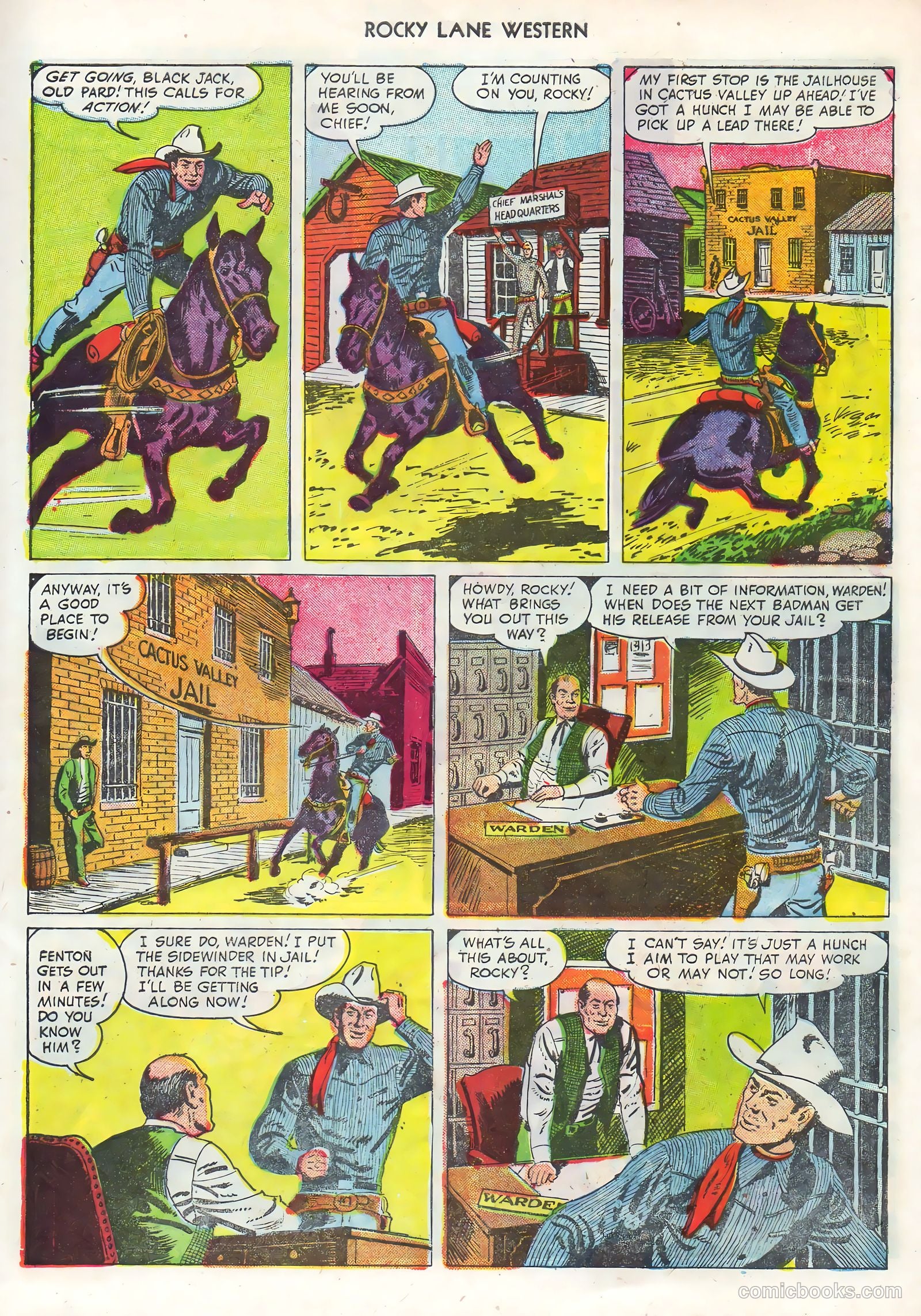 Rocky Lane Western #68 (1955) — page 5 of 36