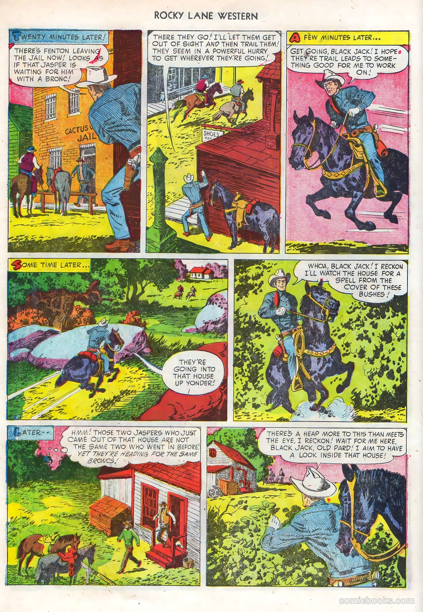 Rocky Lane Western #68 (1955) — page 6 of 36