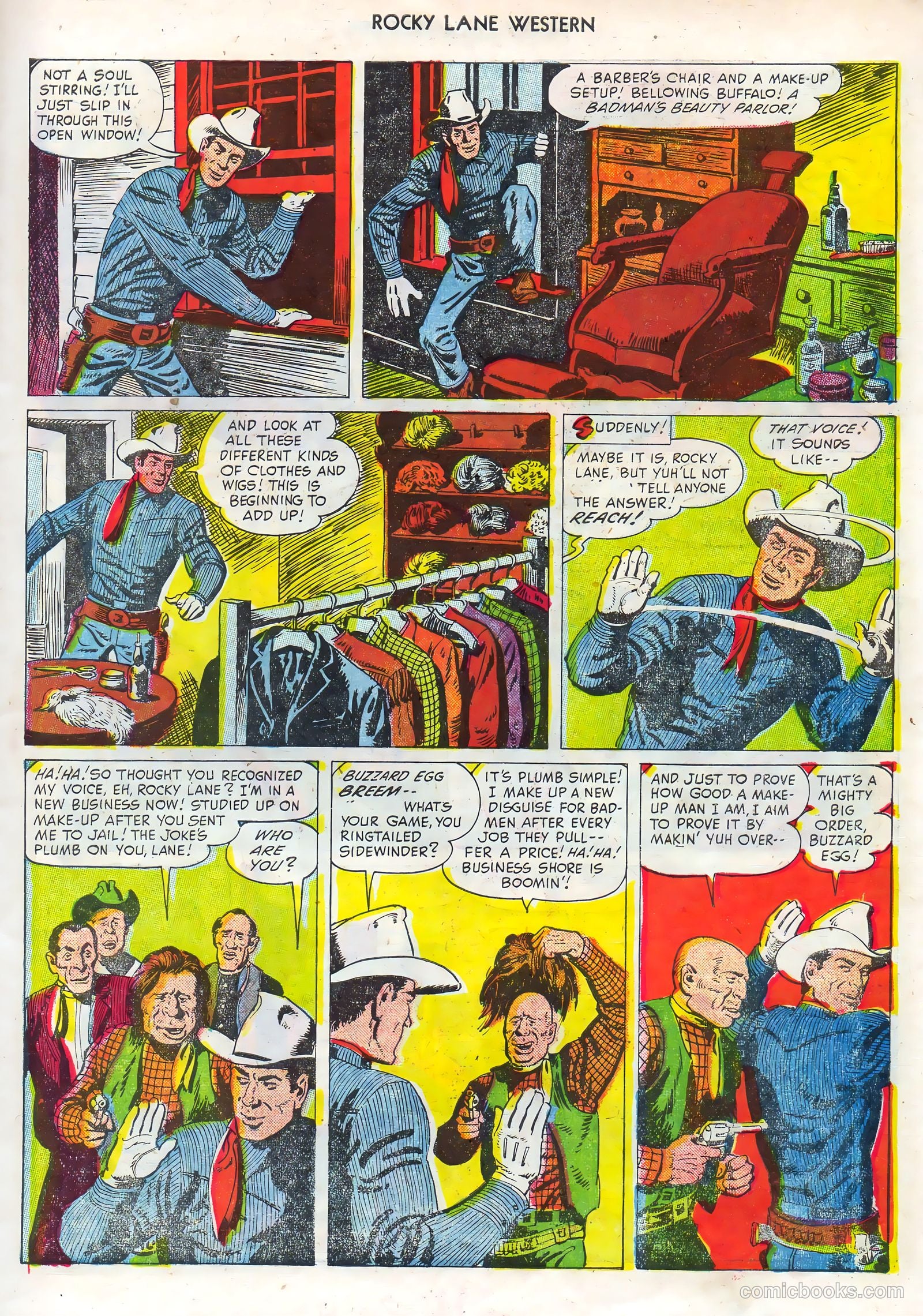 Rocky Lane Western #68 (1955) — page 7 of 36