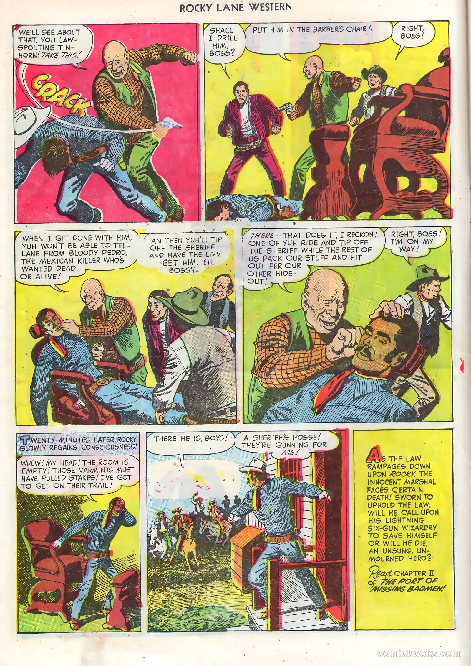 Rocky Lane Western #68 (1955) — page 8 of 36