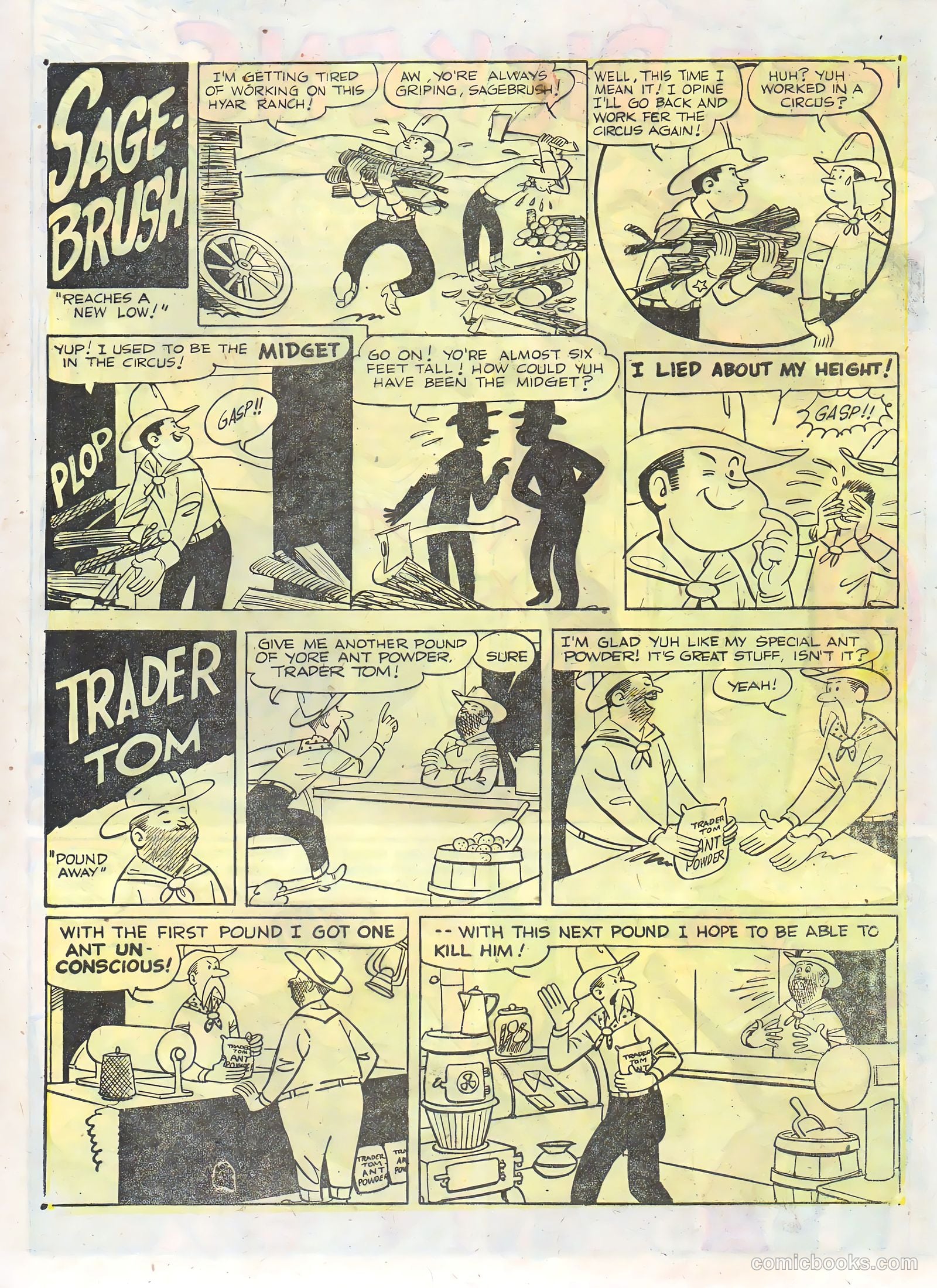 Rocky Lane Western #68 (1955) — page 9 of 36