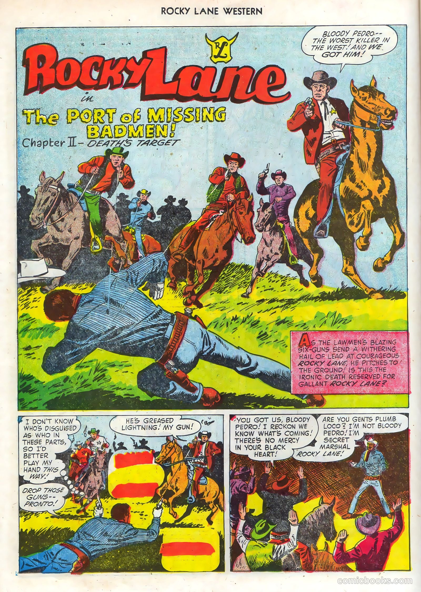 Rocky Lane Western #68 (1955) — page 14 of 36
