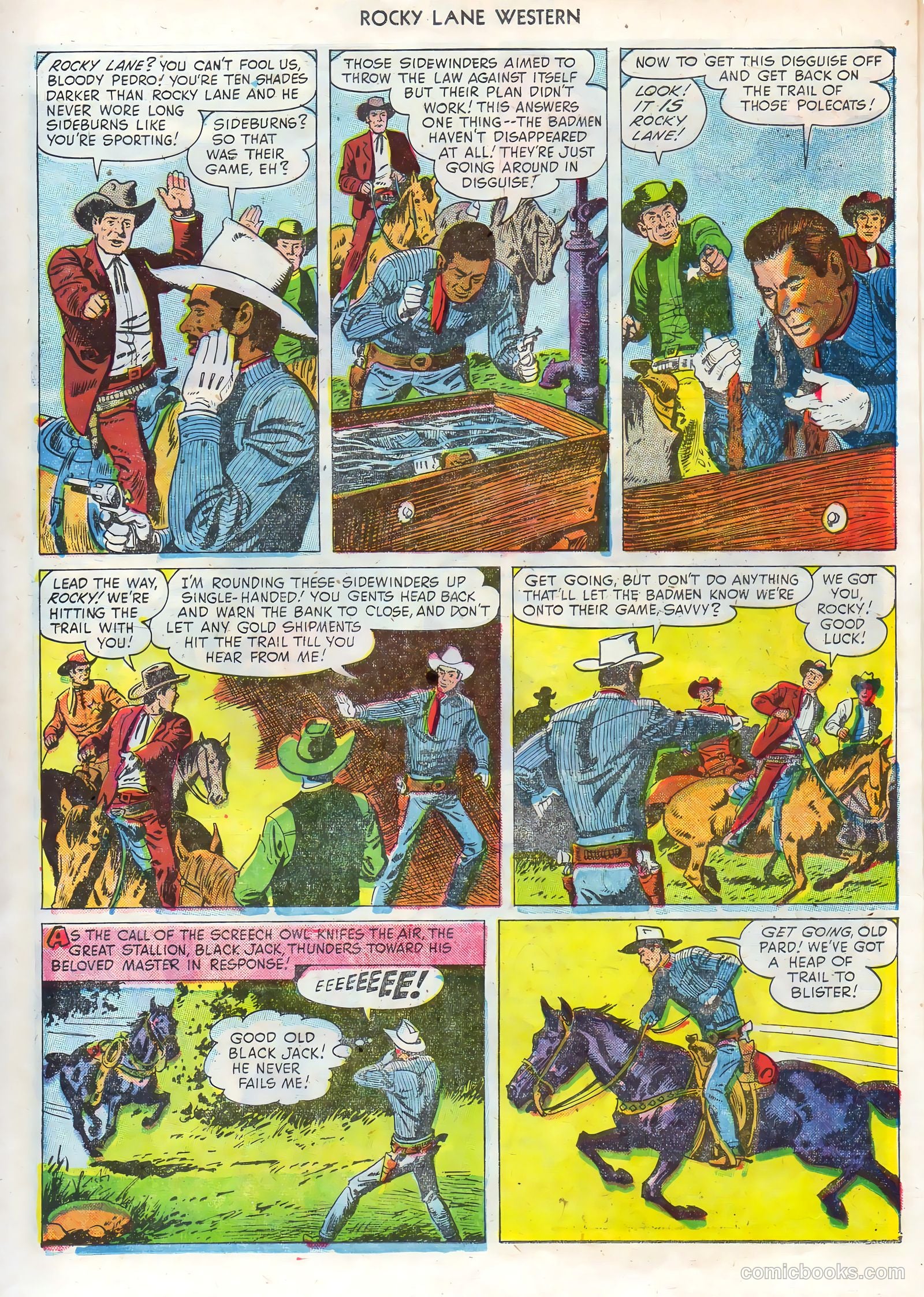 Rocky Lane Western #68 (1955) — page 15 of 36