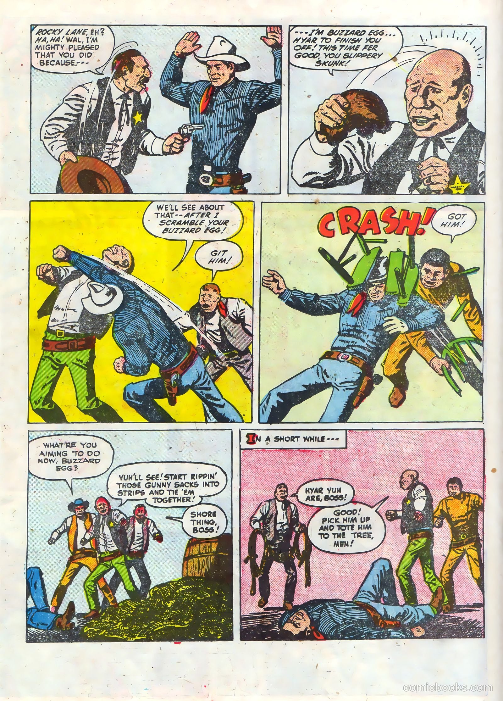 Rocky Lane Western #68 (1955) — page 18 of 36