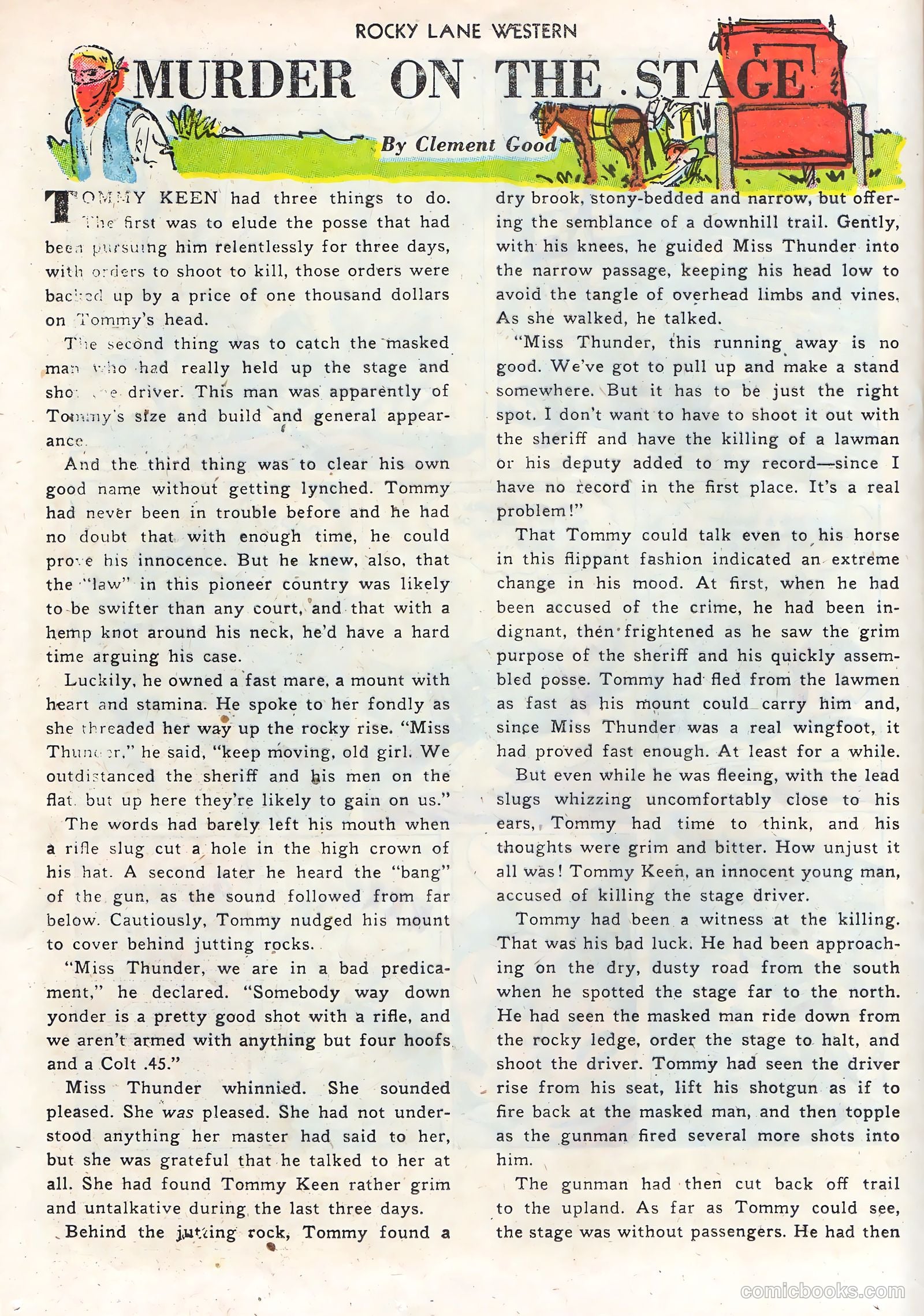 Rocky Lane Western #68 (1955) — page 20 of 36