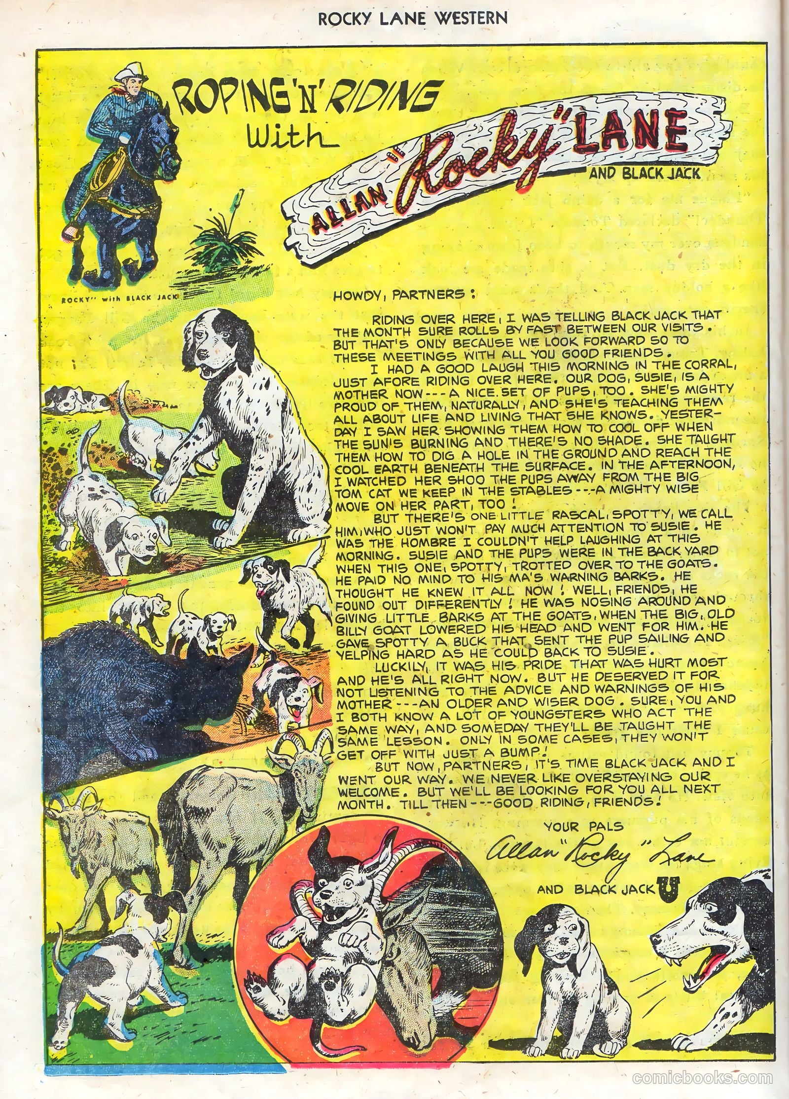 Rocky Lane Western #68 (1955) — page 22 of 36