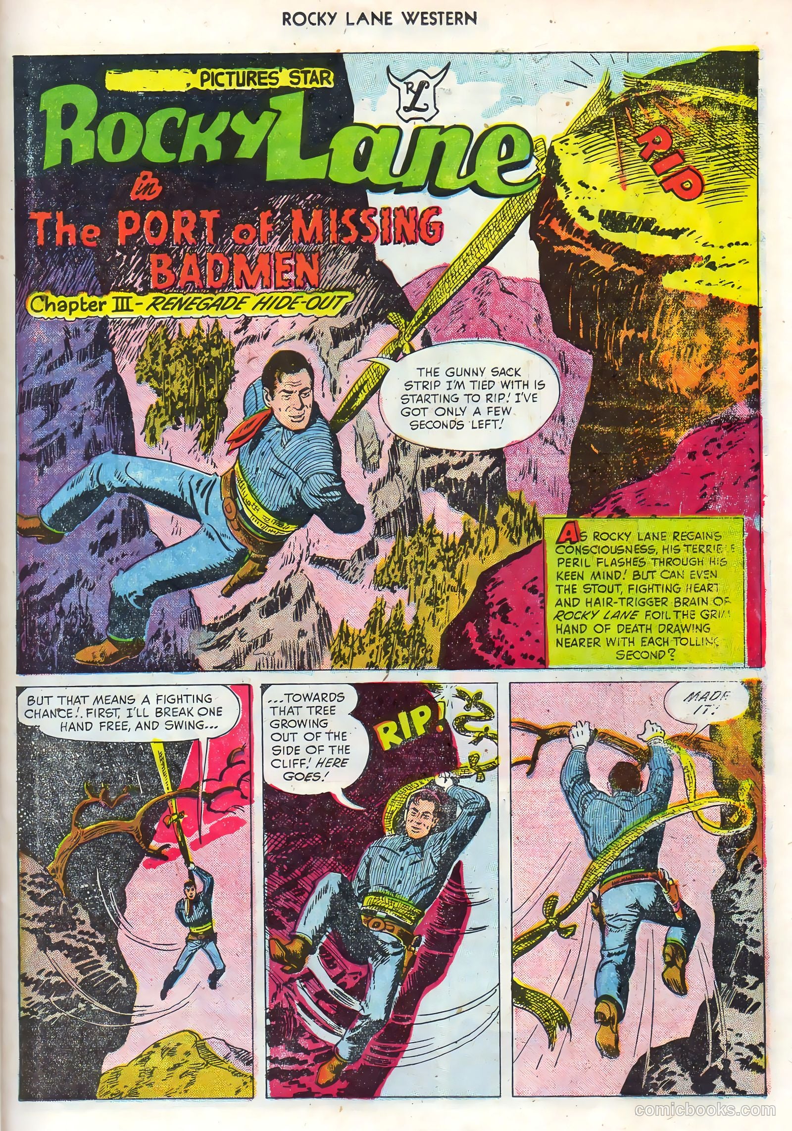 Rocky Lane Western #68 (1955) — page 23 of 36
