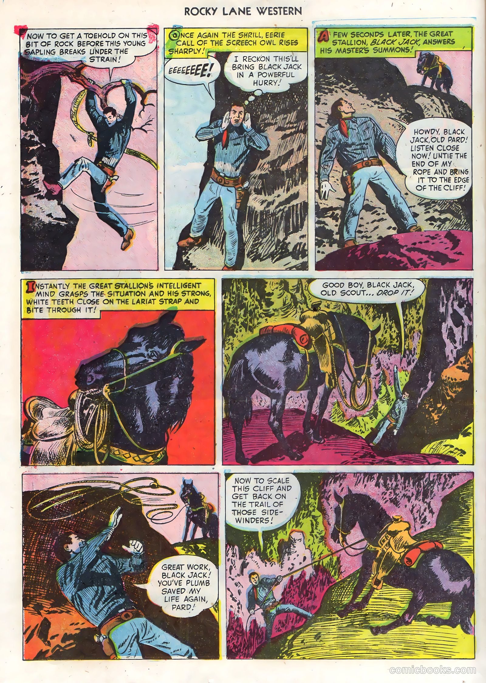 Rocky Lane Western #68 (1955) — page 24 of 36