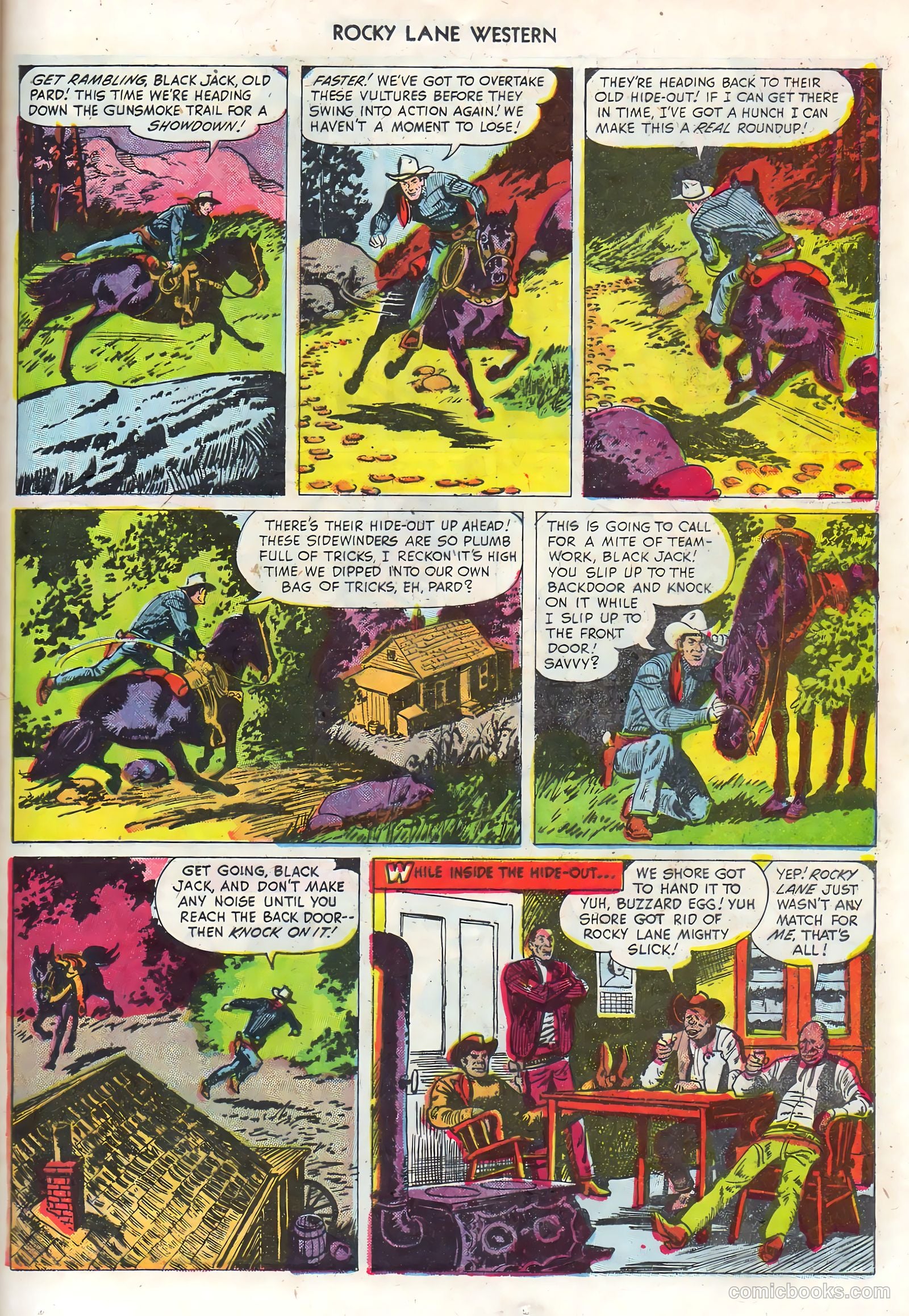 Rocky Lane Western #68 (1955) — page 25 of 36