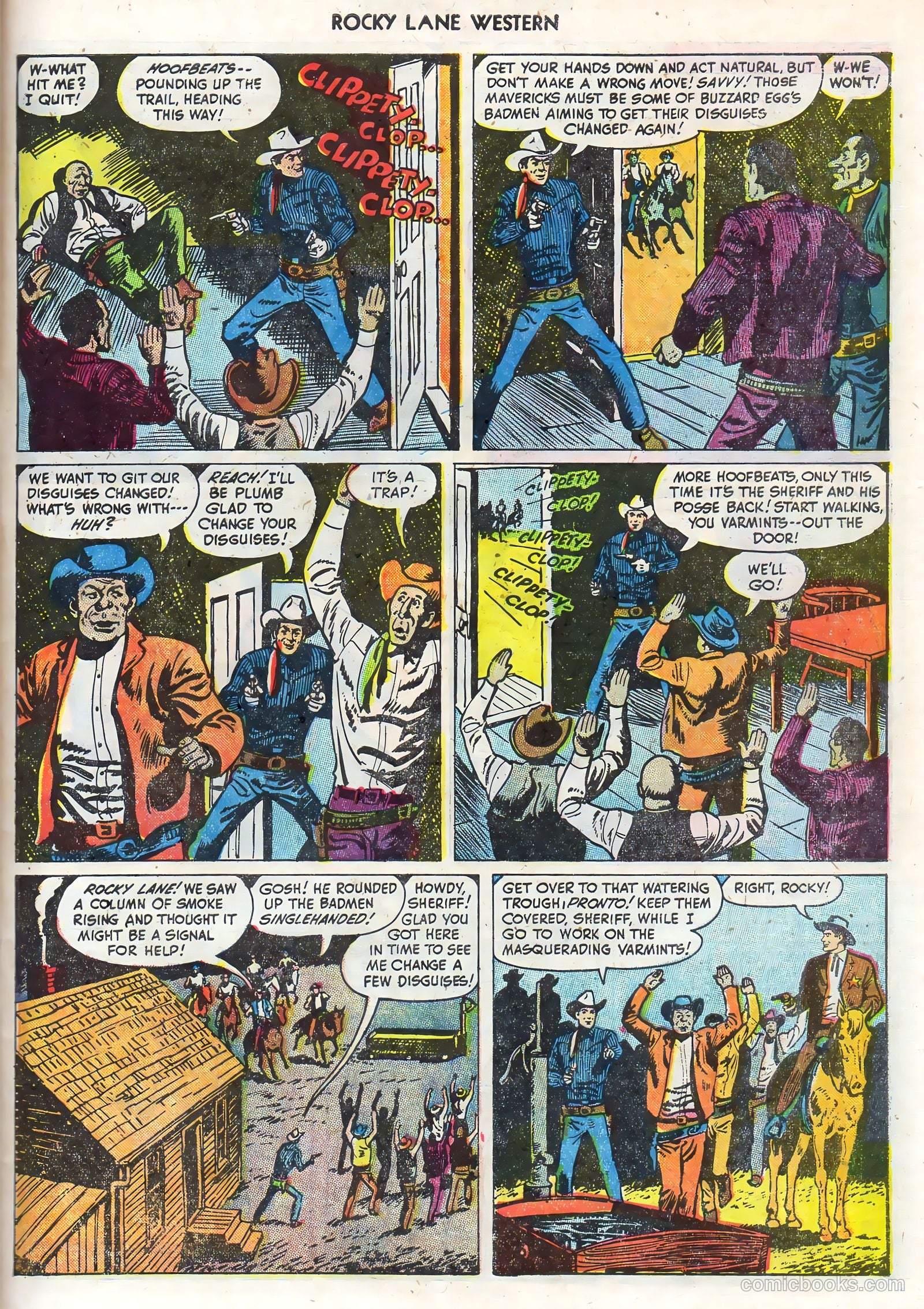 Rocky Lane Western #68 (1955) — page 27 of 36