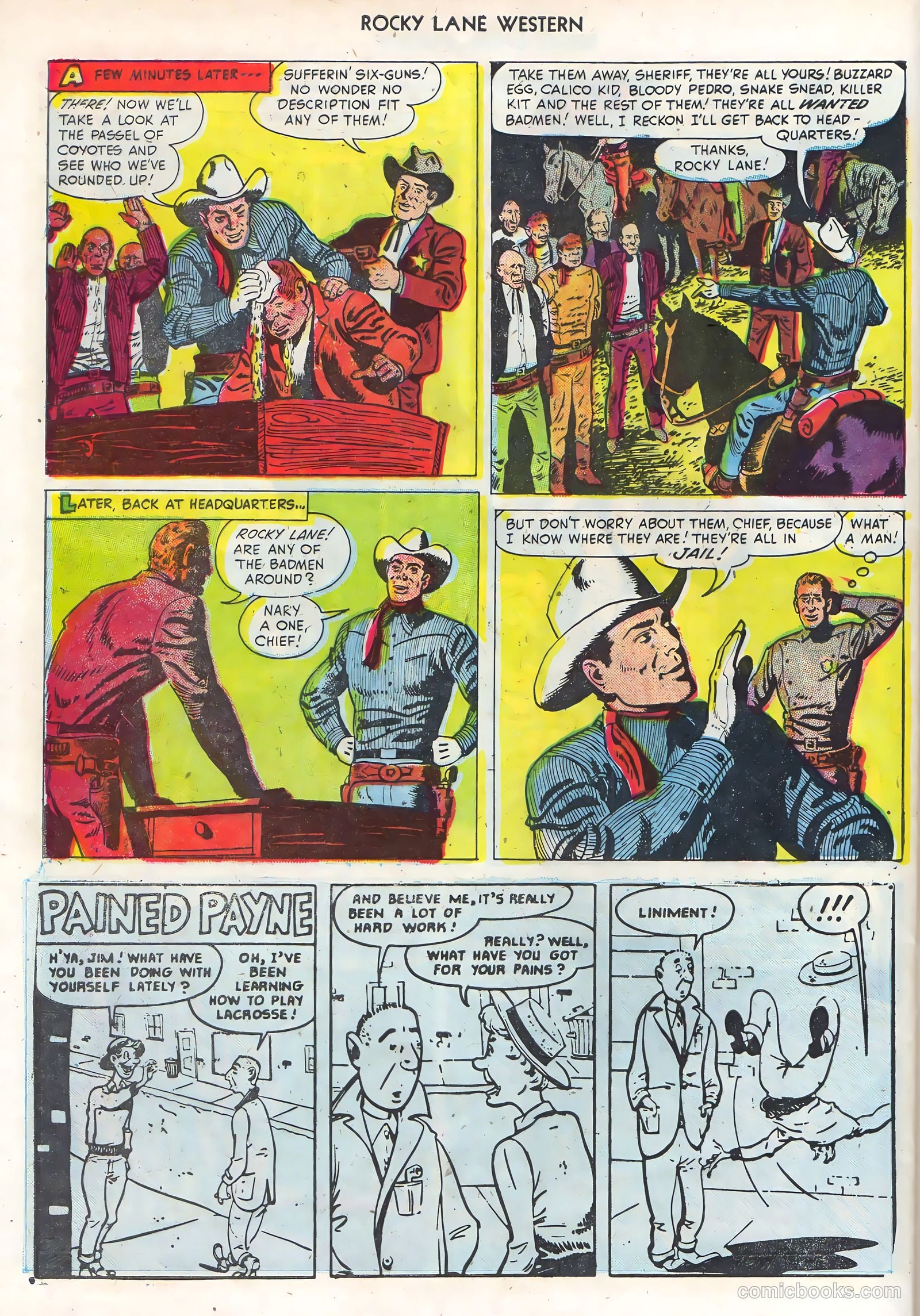 Rocky Lane Western #68 (1955) — page 28 of 36